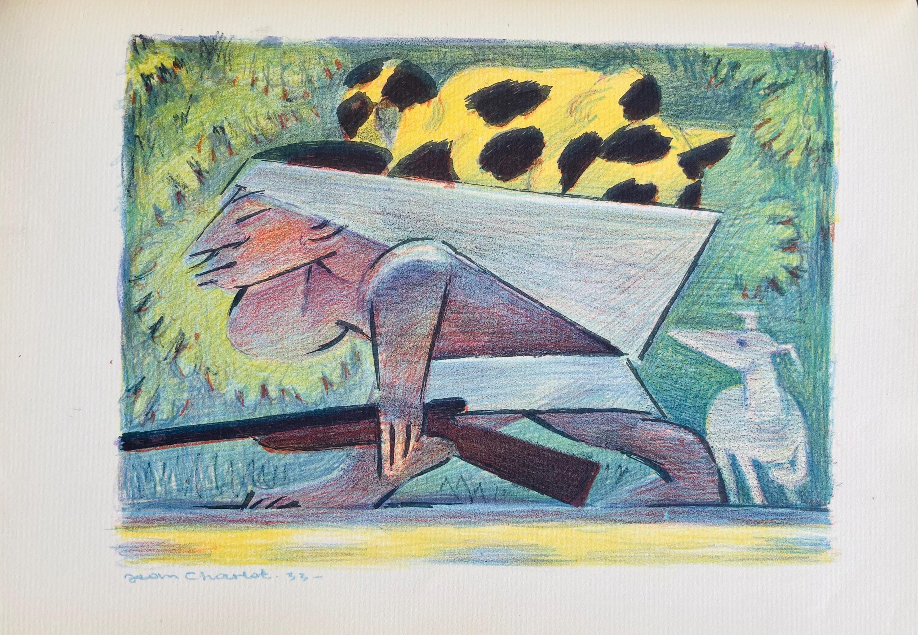 Jean Charlot, Composition, Limited Edition Lithograph