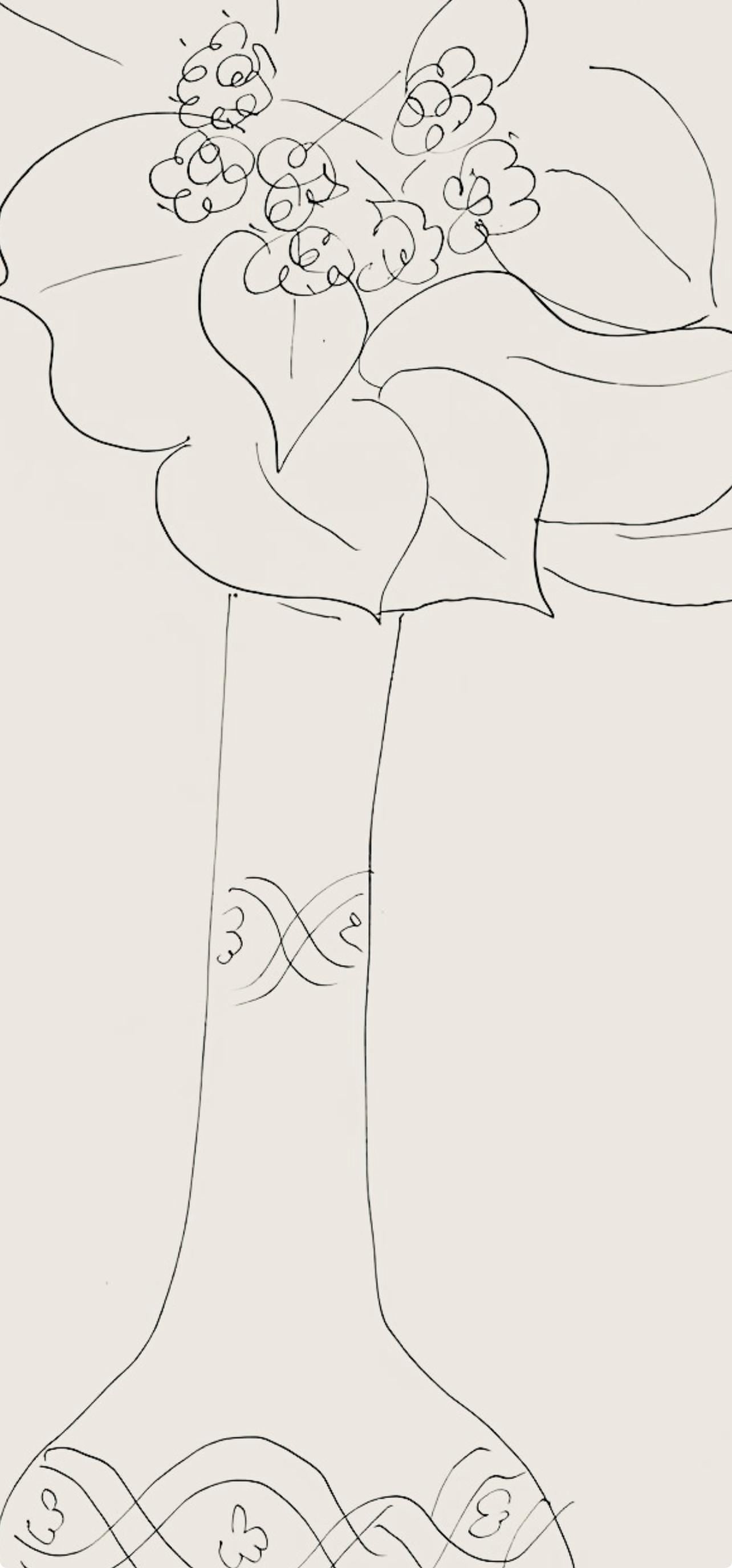 Henri Matisse, Série J, var. 3 (Duthuit 9), Henri Matisse, Dessins, Thèmes et variations, Limited Edition Lithograph