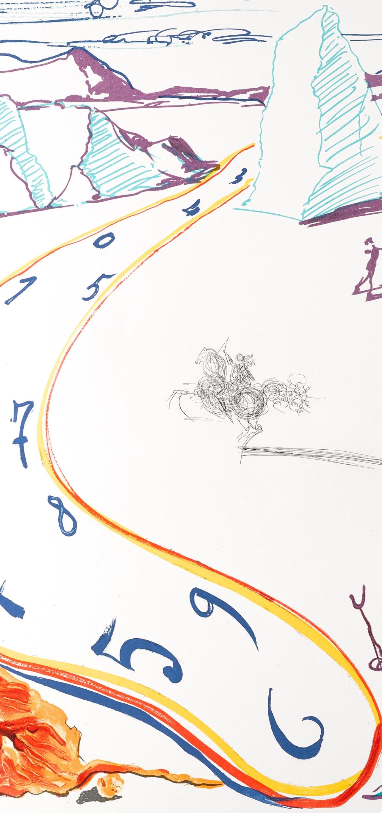 Salvador Dalí, Espace-temps en fusion (M/L 822-831; Field 75-13), Imaginations et Objets du Futur, Limited Edition Lithograph