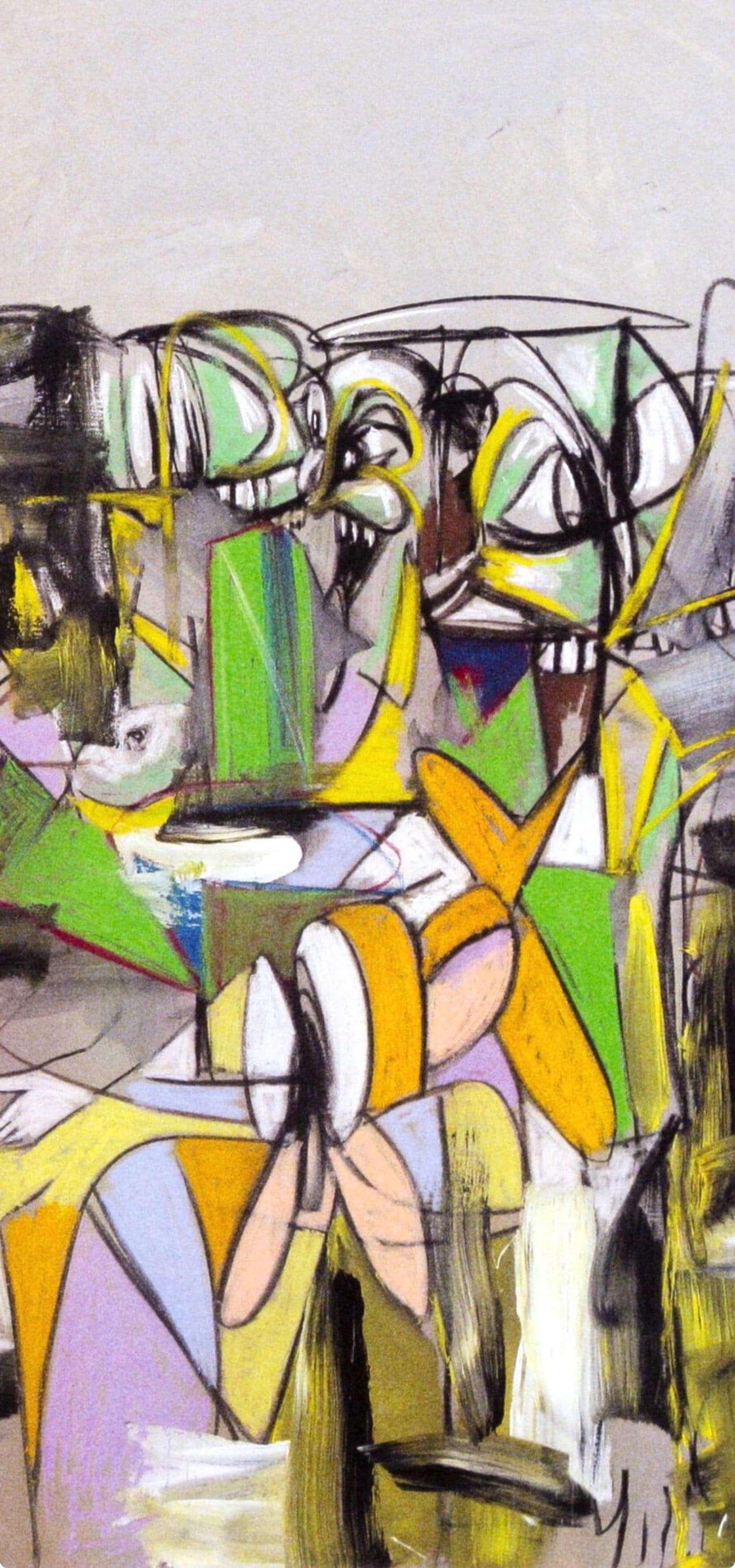 George Condo, Compression V, Drawing Paintings, Limited Edition Four Color Process Print
