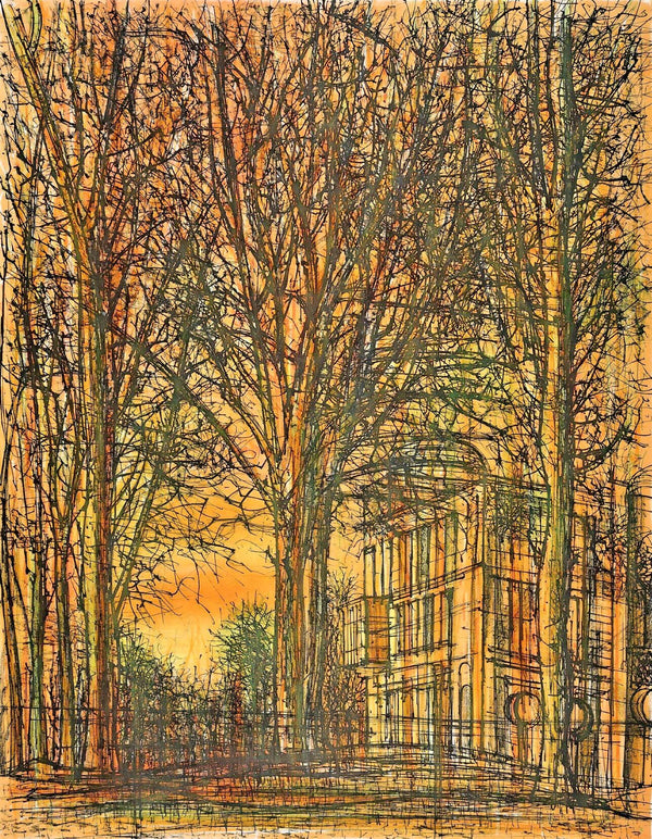 Jean Carzou, La Maison dans les arbres, Regards sur Paris, Limited Edition Lithograph