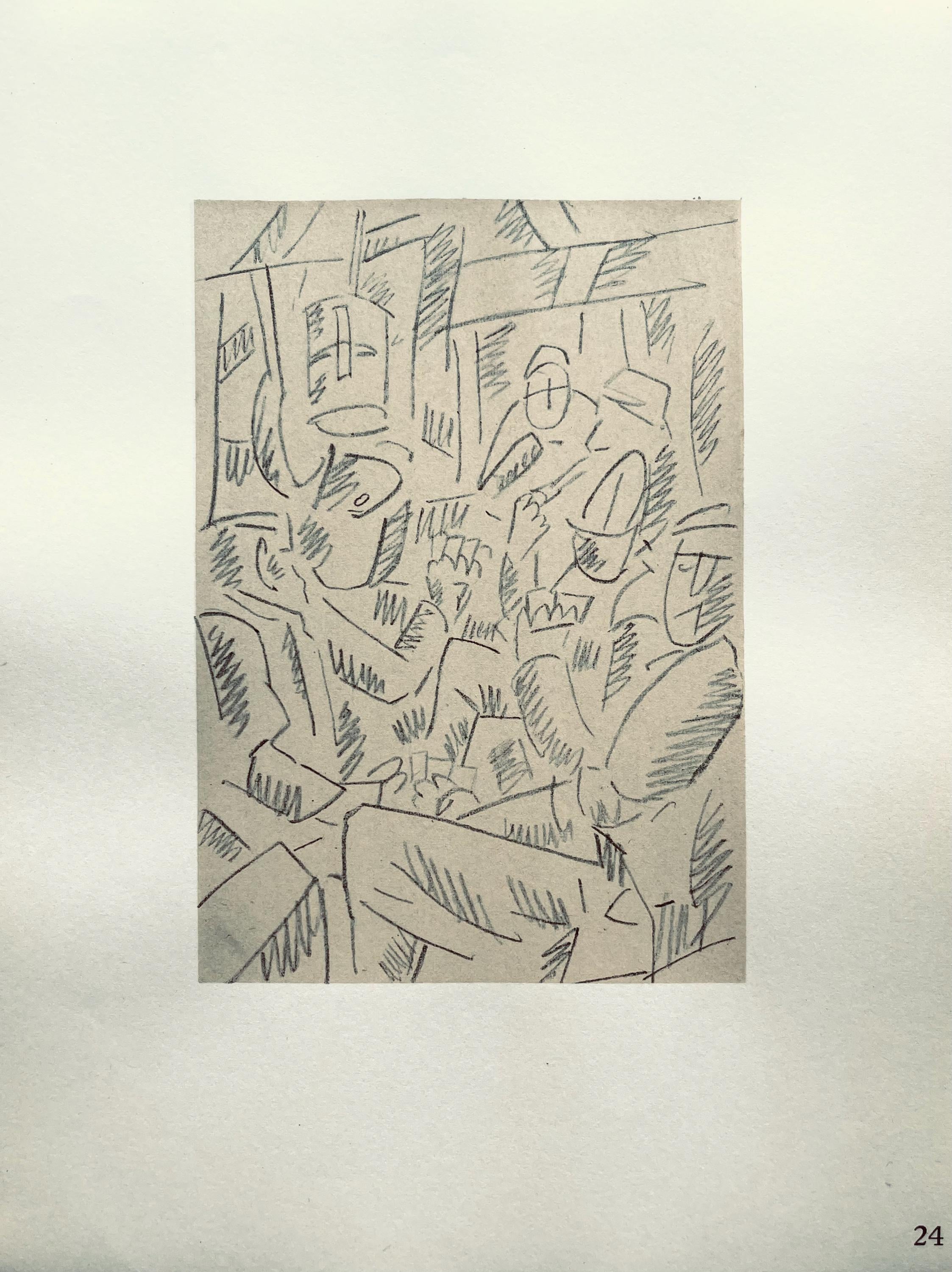 Fernand Léger, Soldats Jouant Aux Cartes, Fernand Léger, Dessins de Guerre, Limited Edition Lithograph