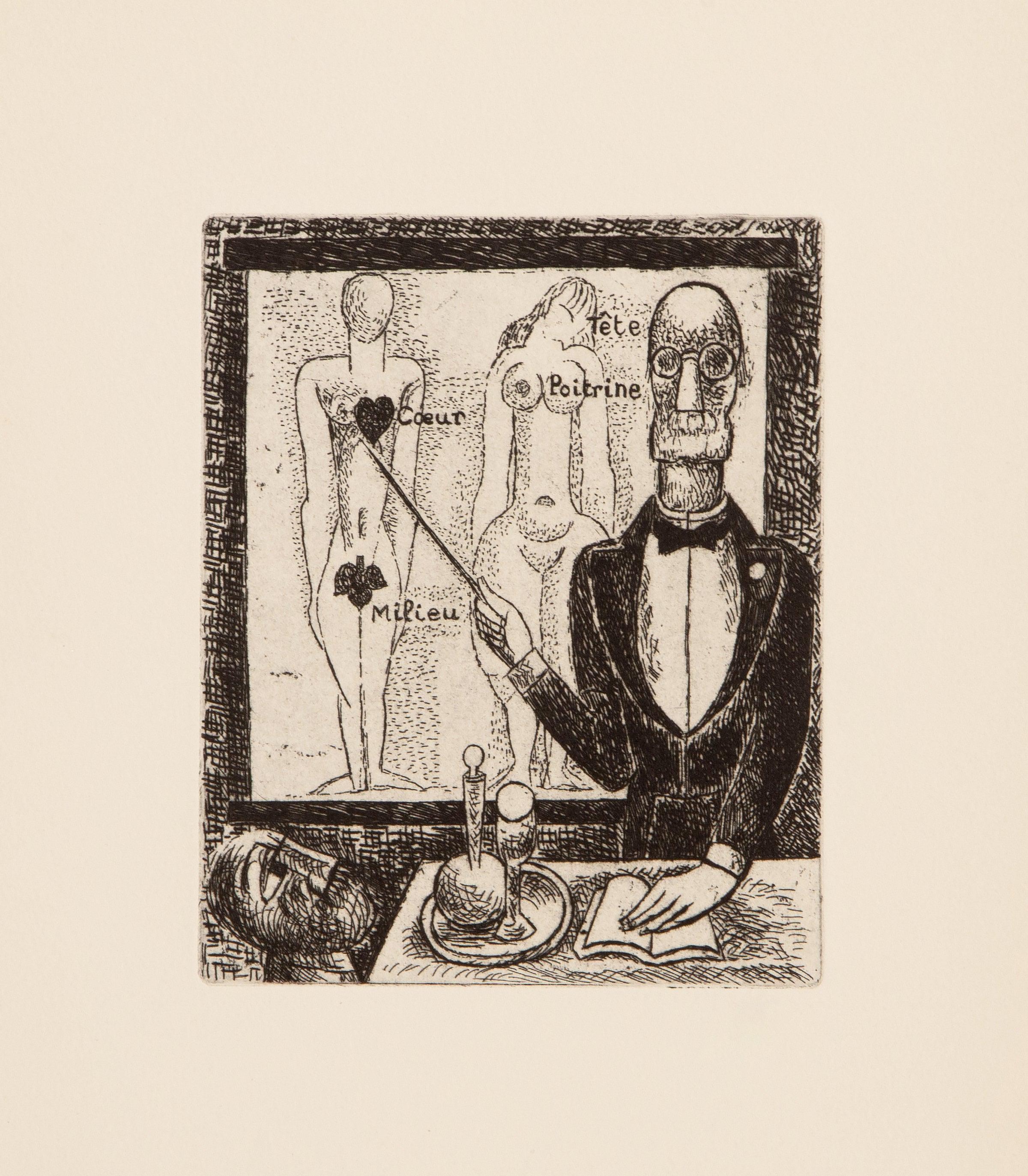 Marcel Gromaire, Composition, Vers un monde volage, Limited Edition Etching