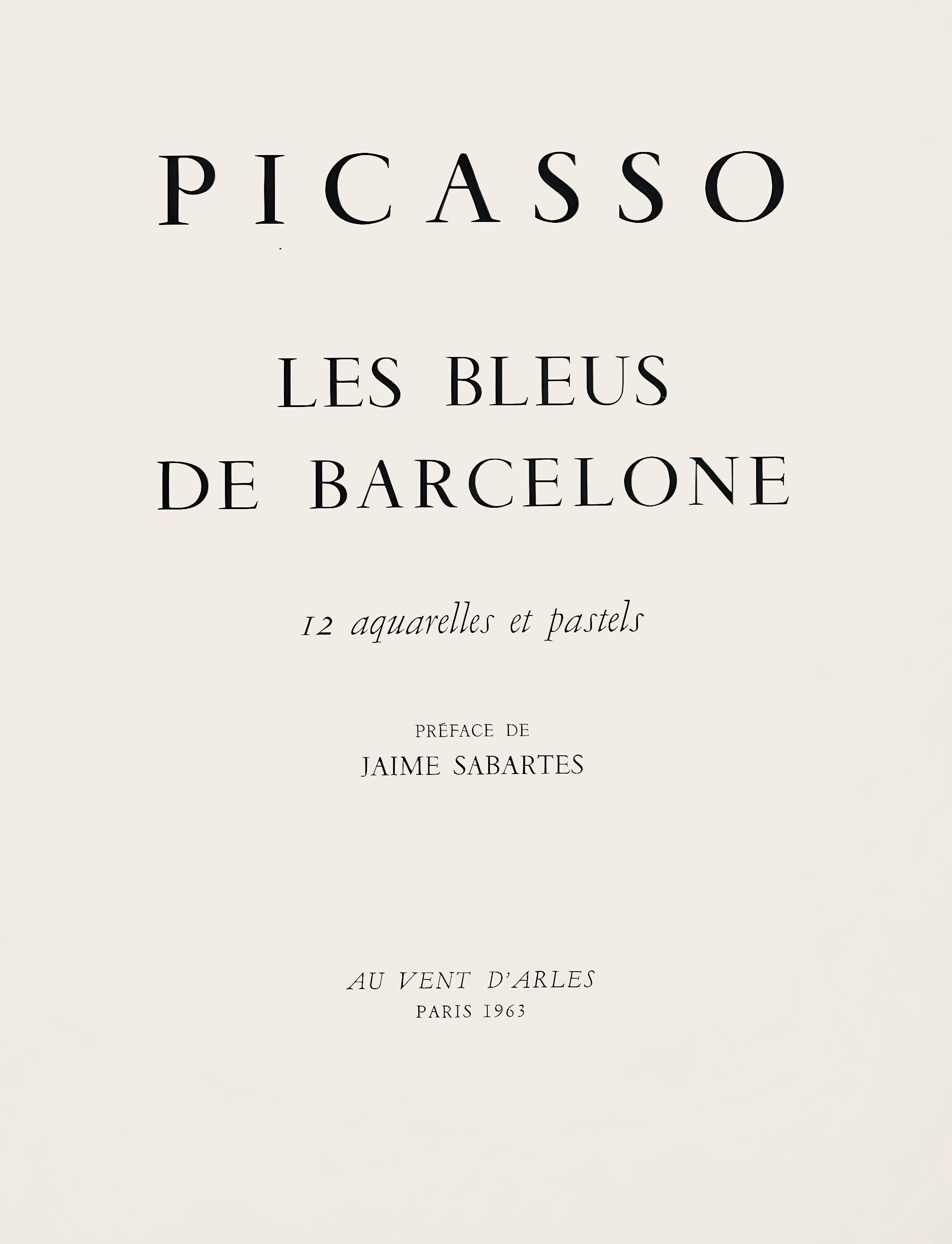 Pablo Picasso, Composition, Les Bleus de Barcelone, Limited Edition Lithograph