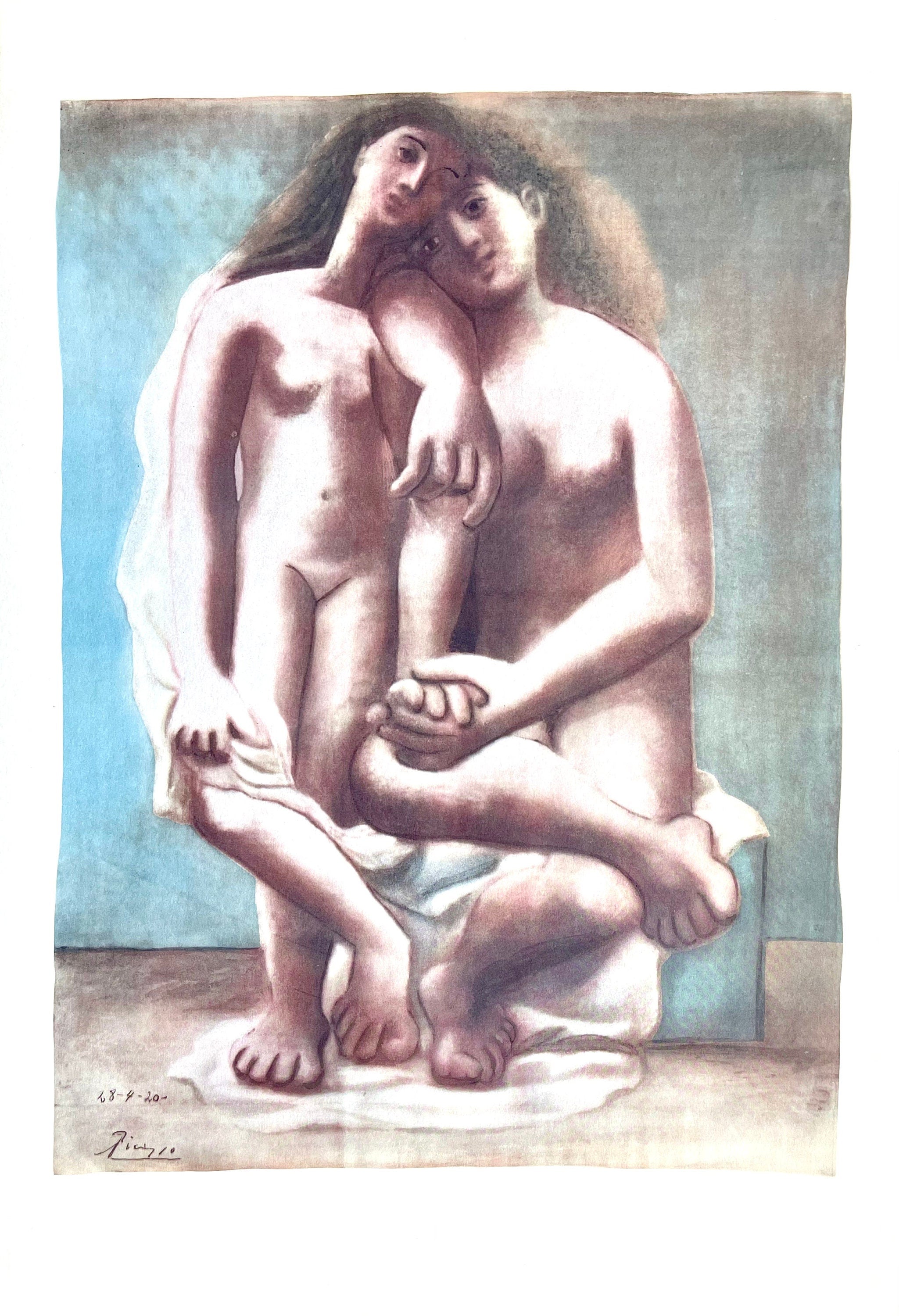 Pablo Picasso, Two Nudes (Orozco 95), Picasso: Fifteen Drawings, Limited Edition Lithograph