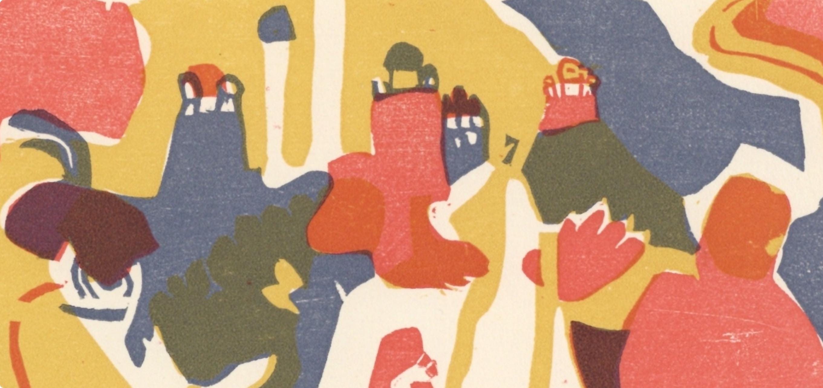 Wassily Kandinsky, Orientalisches (Roethel 10), XXe siècle, Limited Edition Woodcut