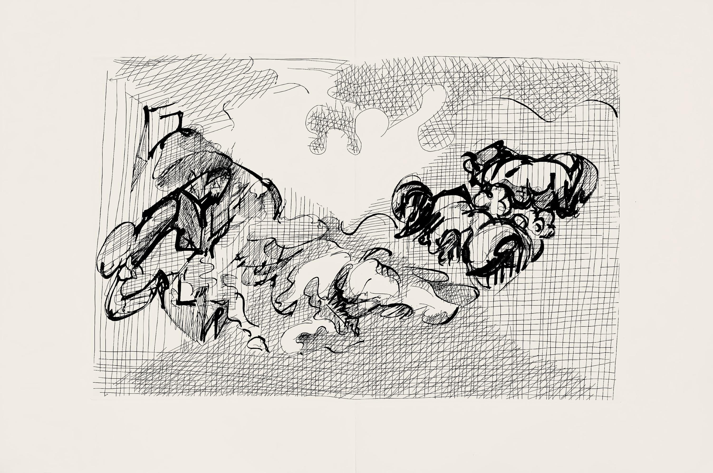 Jacques Villon, Composition (Ginestet/Pouillon 42-64), Hésiode, Les Travaux et les Jours, Limited Edition Etching