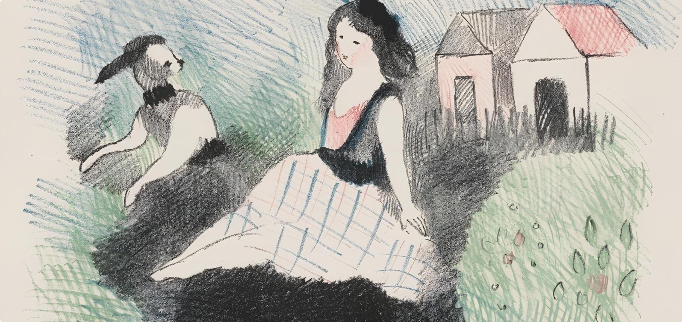 Marie Laurencin, Composition, Alice's Adventures in Wonderland, Limited Edition Lithograph