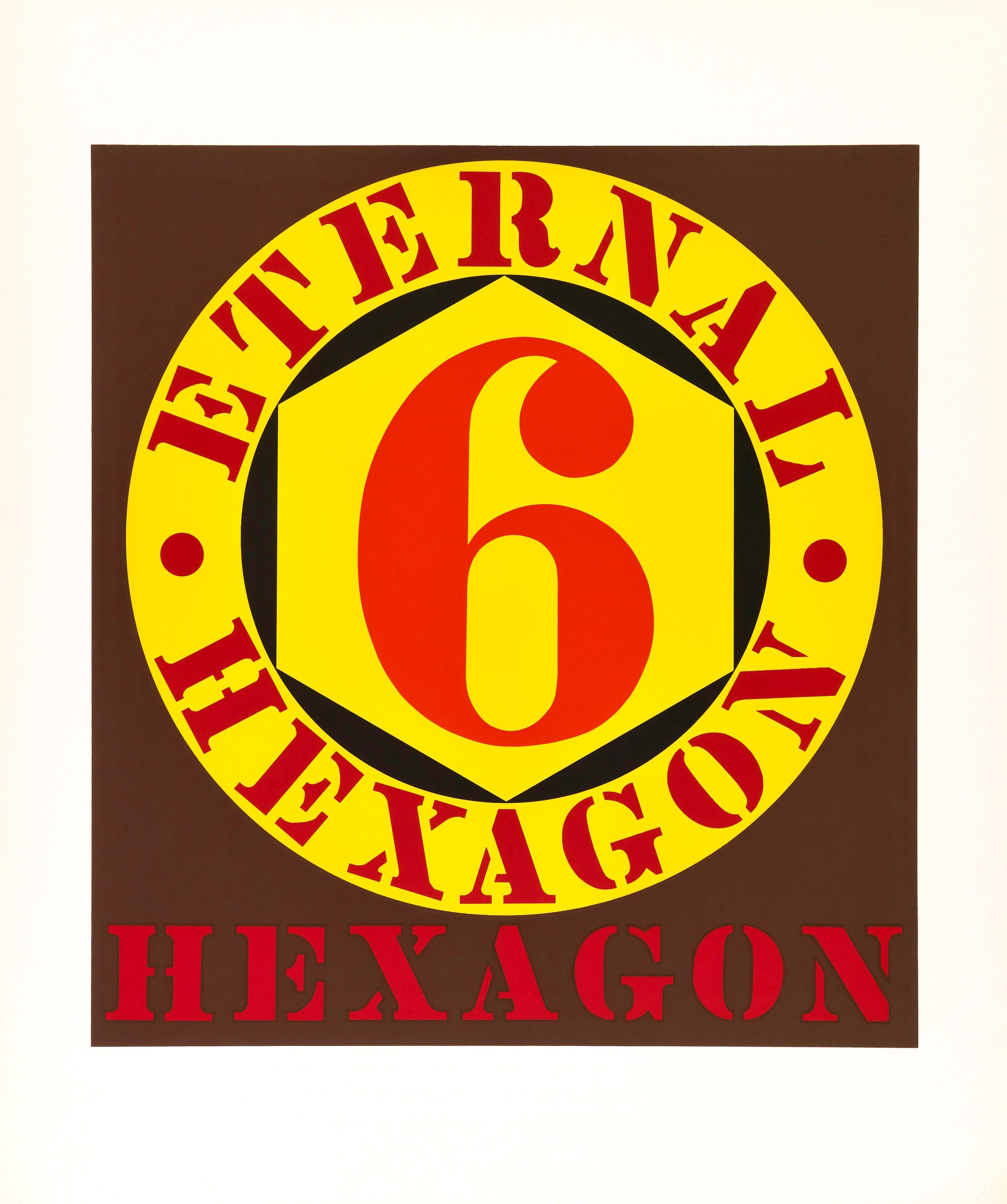 Robert Indiana, Eternal Hexagon (Sheehan 33), X + X, Ten Works by Ten Painters, Limited Edition Silkscreen