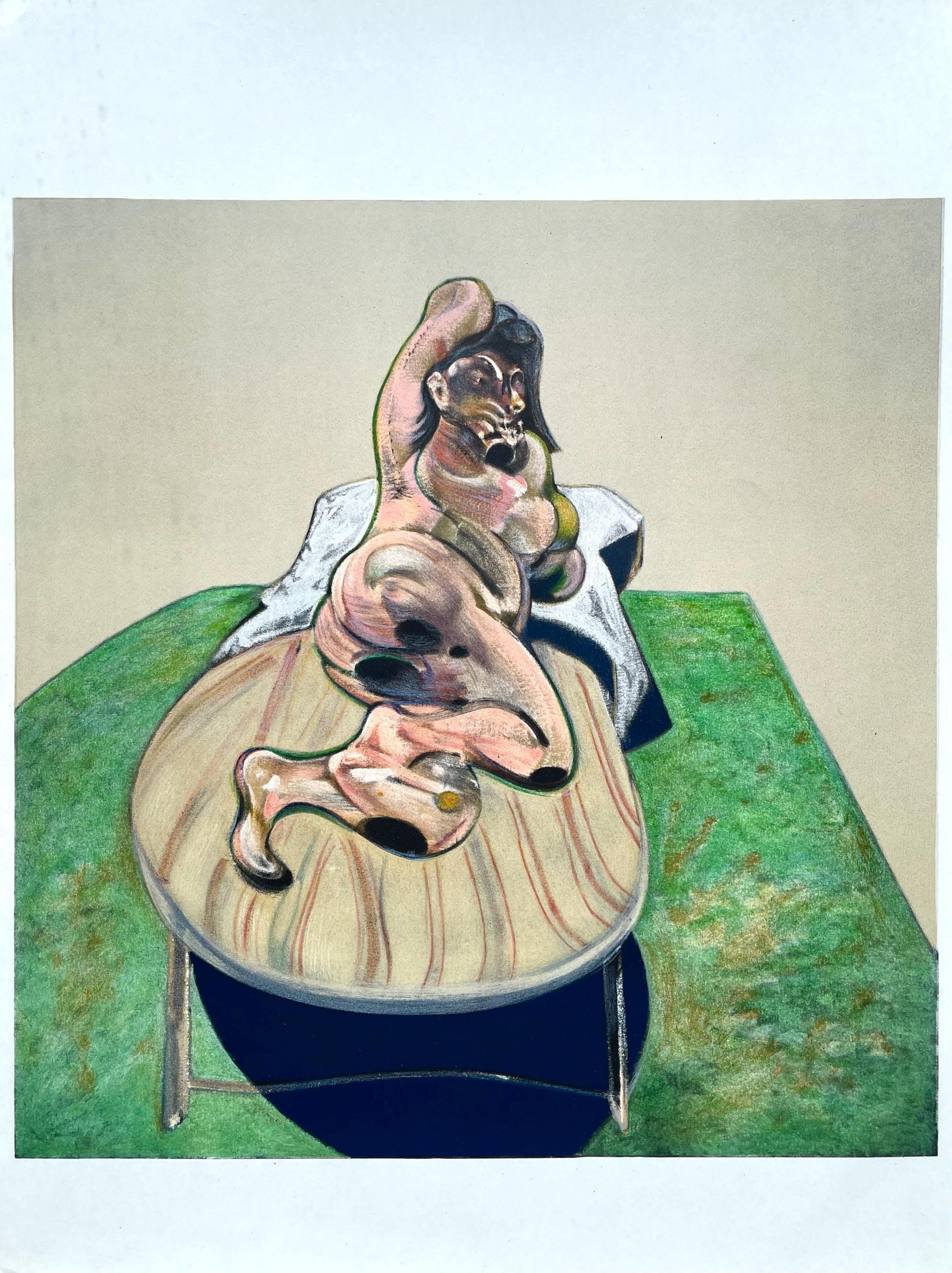 Francis Bacon, Portrait of Henrietta Moraes, Derrière le miroir, Limited Edition Lithograph