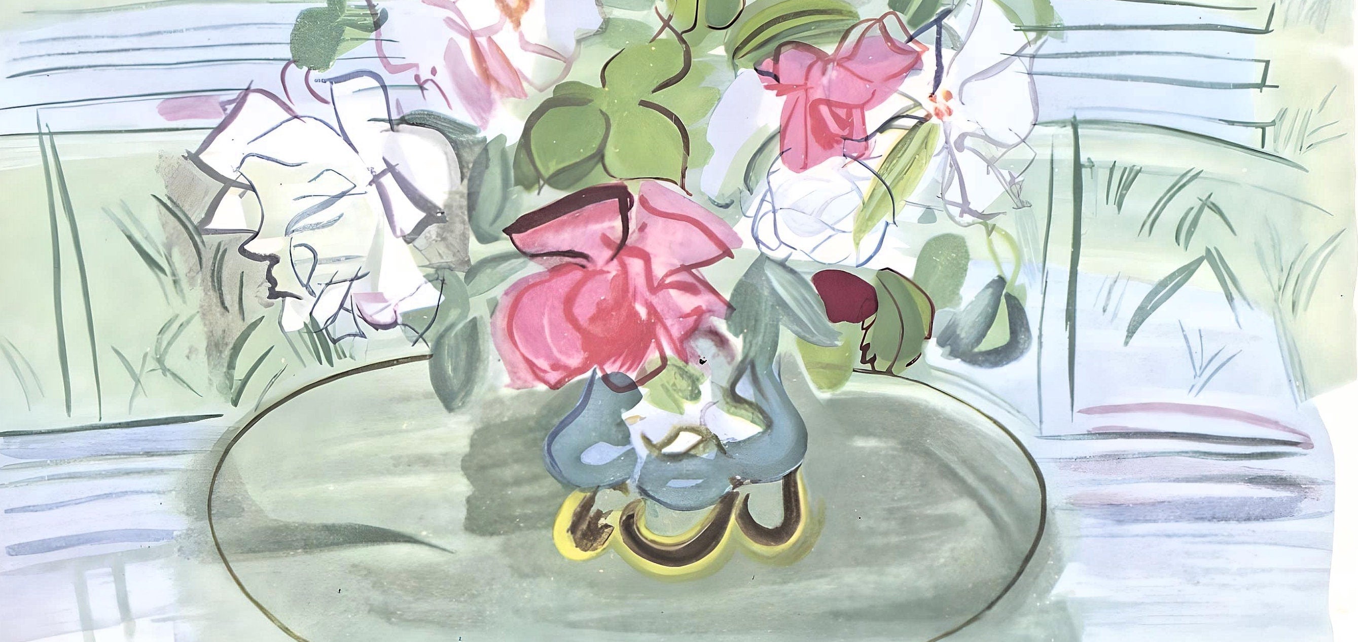 Raoul Dufy, L'opaline bleue, Vacances forcées