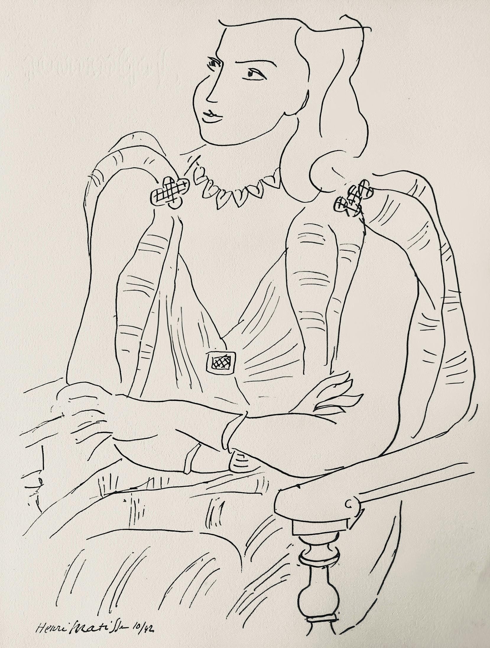 Henri Matisse, Composition, Dessins de Matisse, Hommage nº2, Limited Edition Lithograph