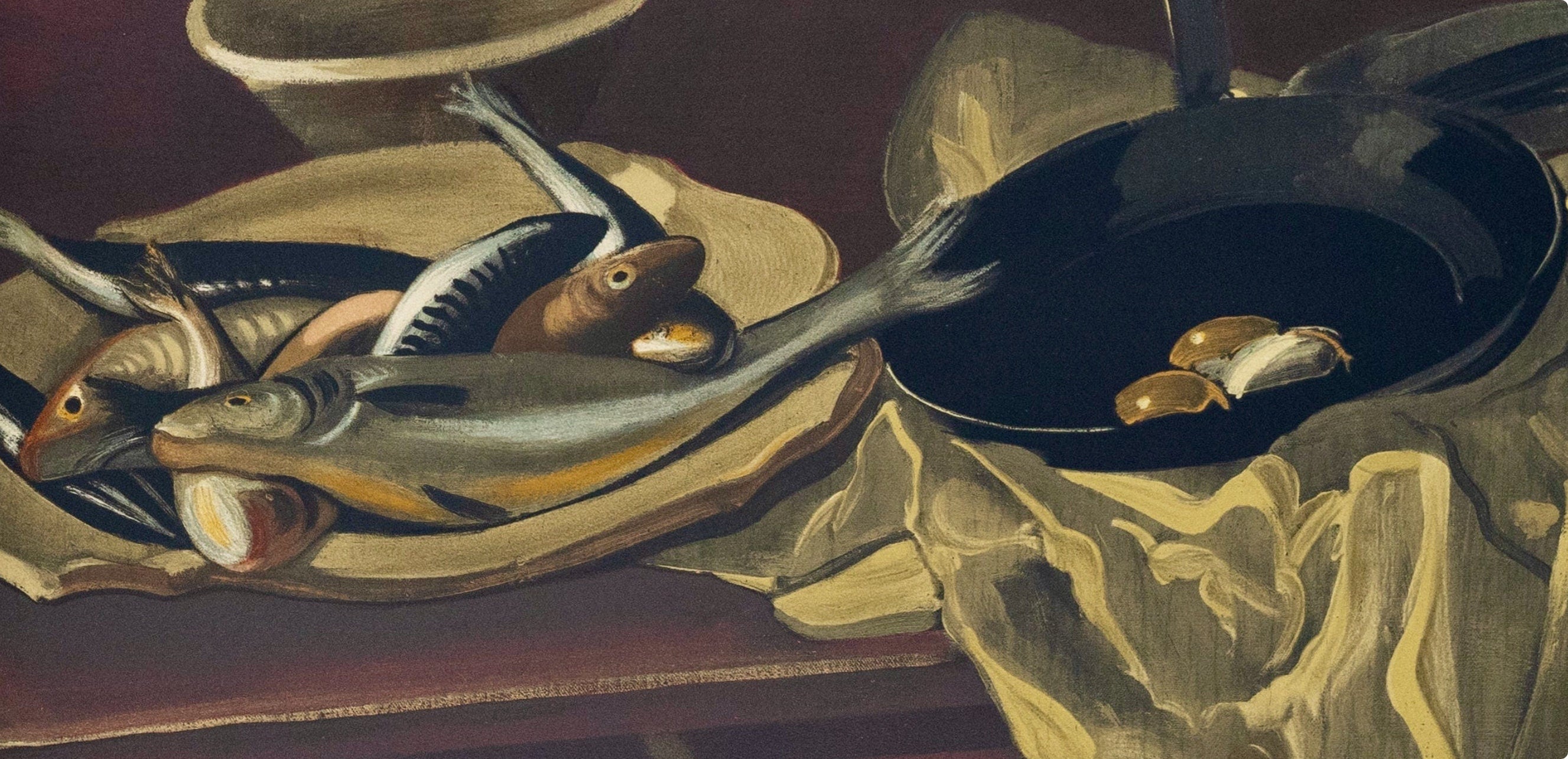 André Derain, Nature morte aux Poissons et a La Poêle, André Derain, Collection Pierre Lévy, Limited Edition Lithograph