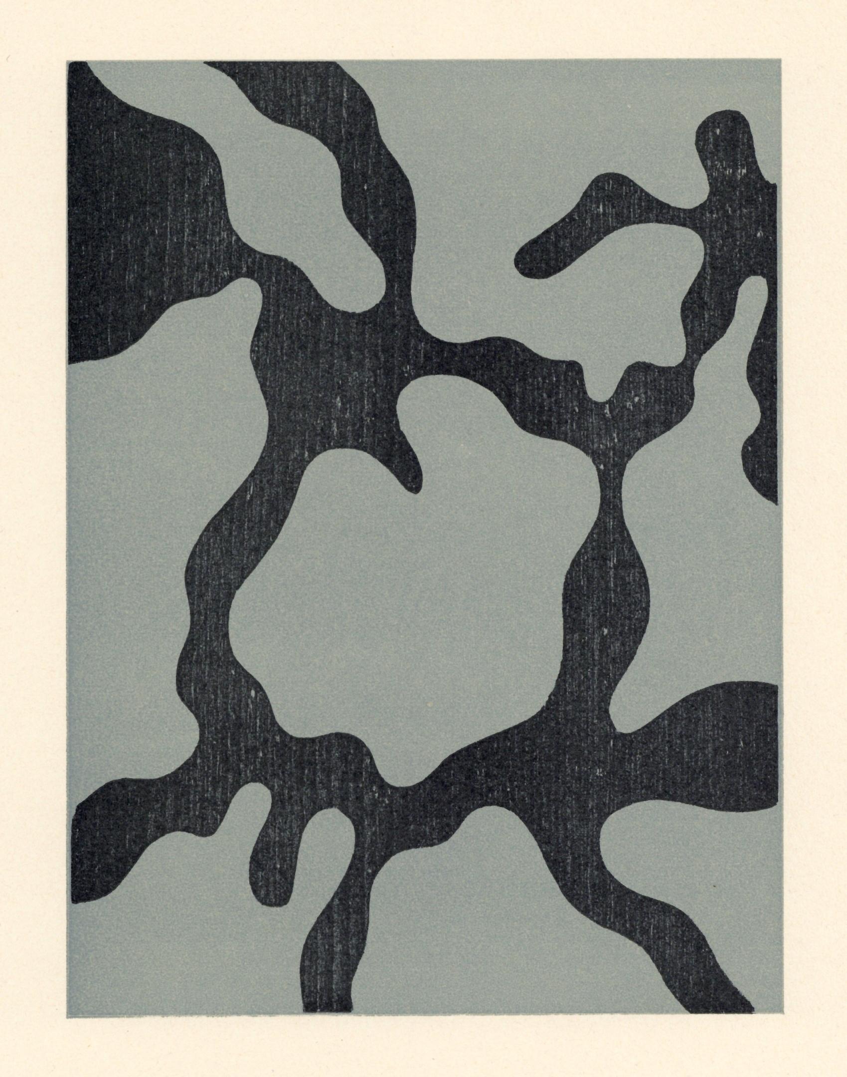 Hans Jean Arp, Composition, XXe siècle, Limited Edition Woodcut