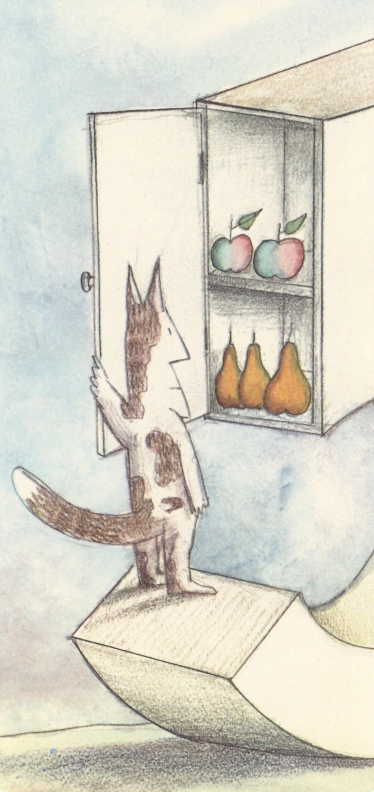 Saul Steinberg, Composition, Derrière le miroir, Limited Edition Lithograph