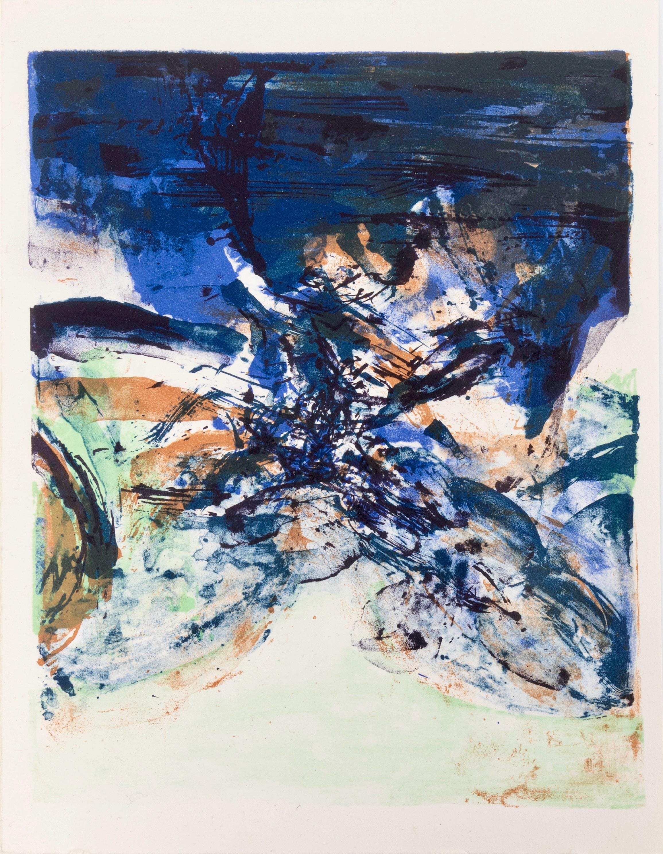 Zao Wou-Ki 赵无极, San Lazzaro et ses Amis, XXe Siècle, Limited Edition Lithograph