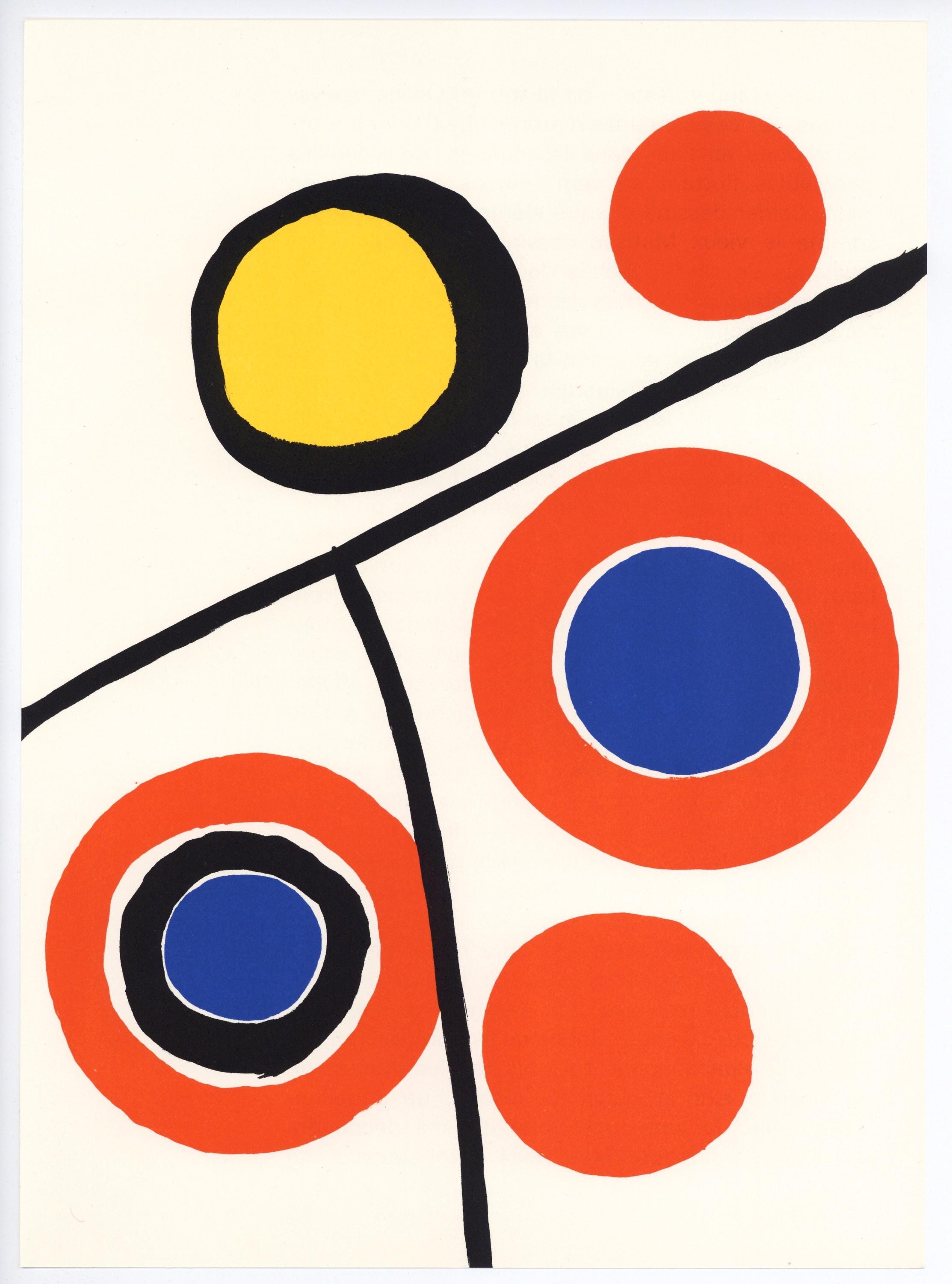 Alexander Calder, Composition, Derrière le miroir, Limited Edition Lithograph