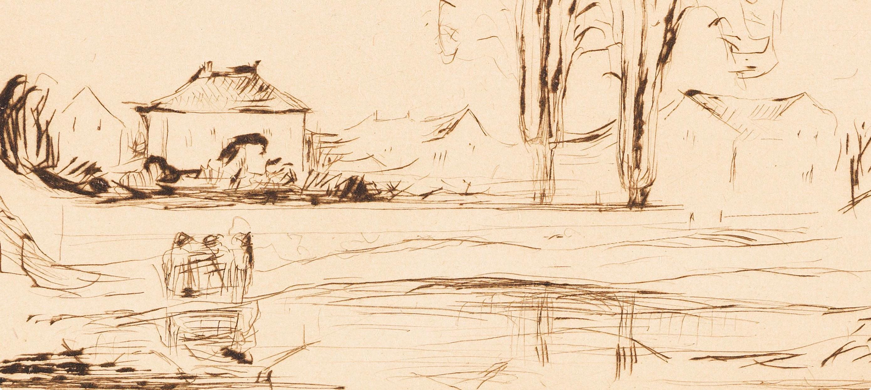 Edvard Munch, Fra Åsgårdstrand (Schiefler 260; Woll 289), Limited Edition Etching