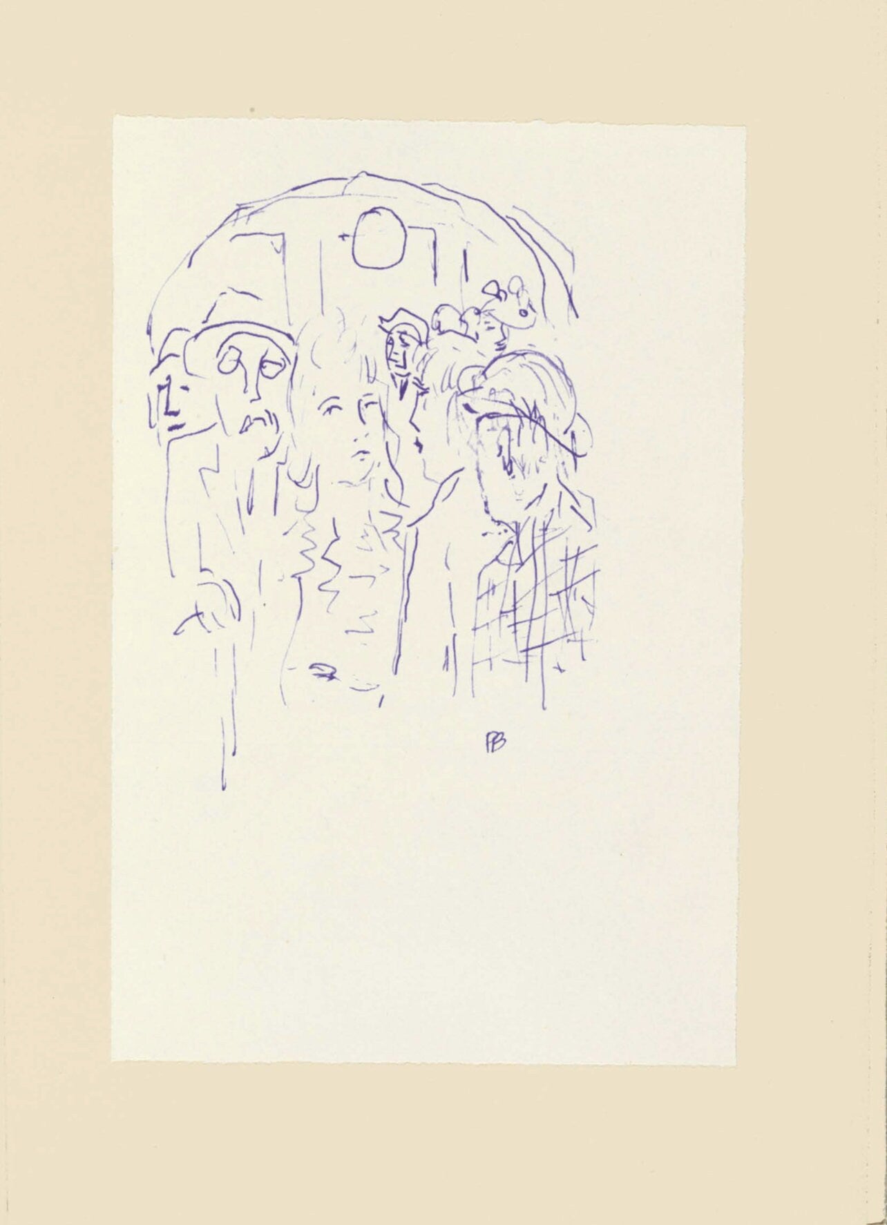 Pierre Bonnard, Composition (Terrasse 54), Pierre Bonnard Correspondences, Limited Edition Lithograph