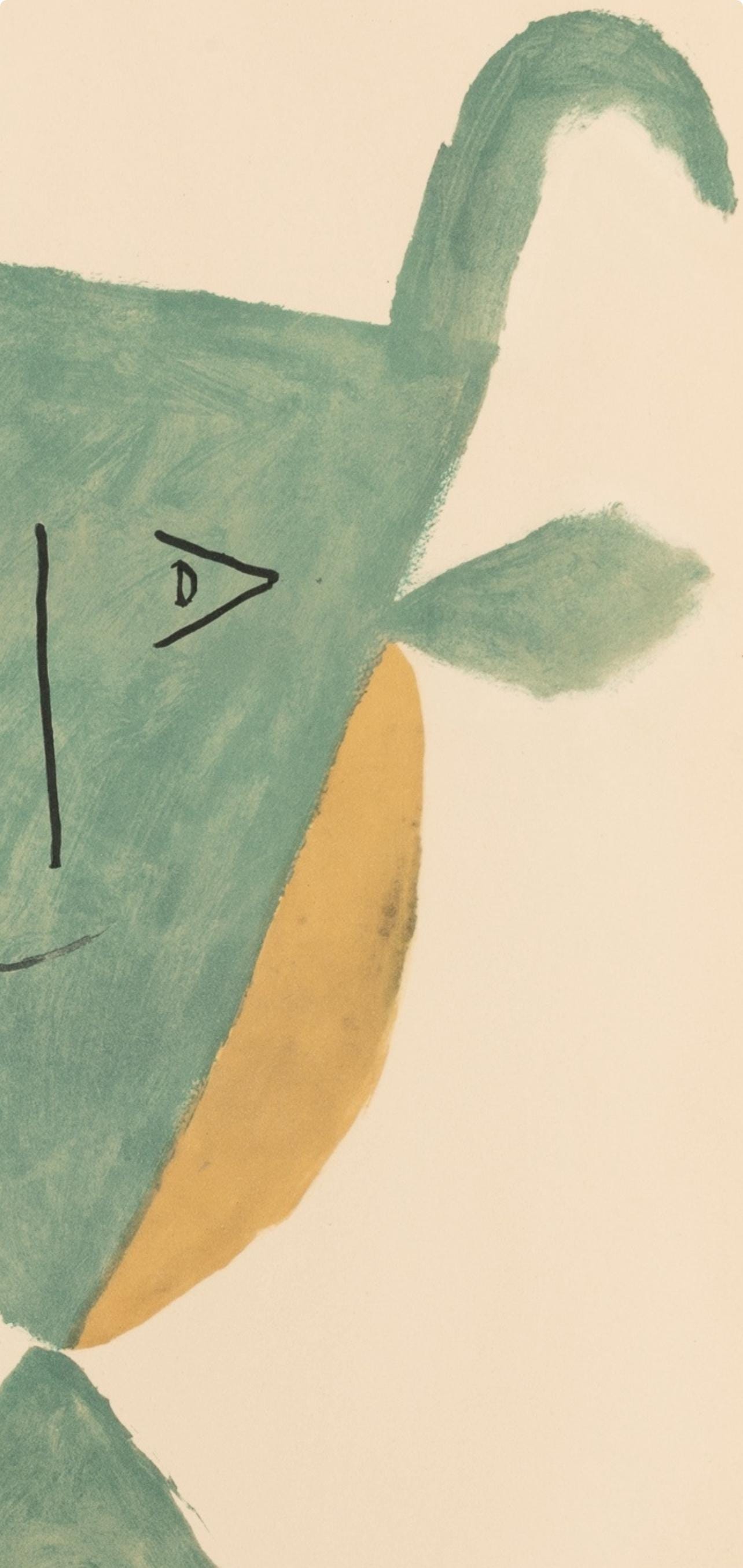 Pablo Picasso, Composition, Faunes et Flore d'Antibes, Limited Edition Lithograph