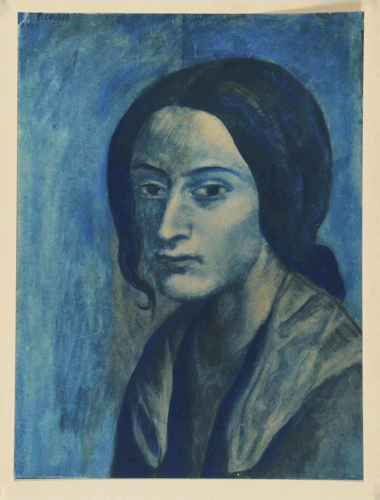 Pablo Picasso, Composition, Les Bleus de Barcelone, Limited Edition Lithograph