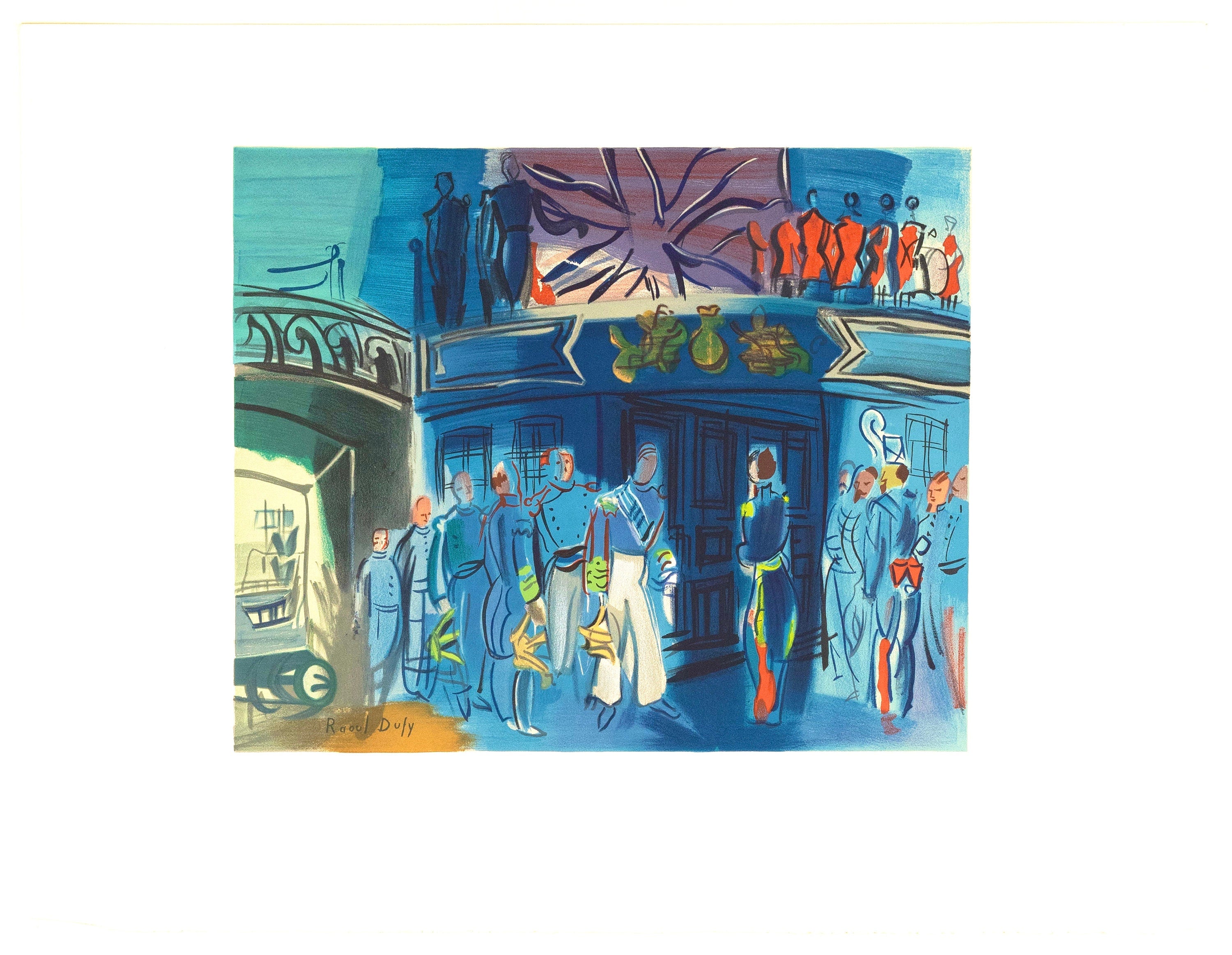 Raoul Dufy, Réception d'un amiral anglais sur un bateau francais, Raoul Dufy, Collection Pierre Lévy, Limited Edition Lithograph