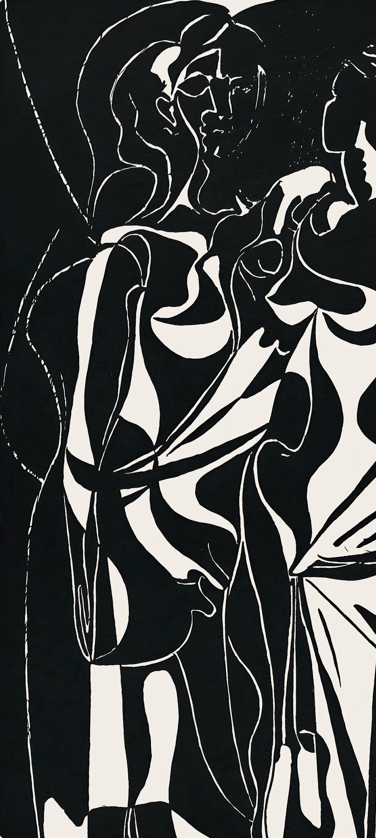 Pablo Picasso, Composition (Monod 10485), Hélène chez Archive de Illustrations de Pablo Picasso, Limited Edition Woodcut