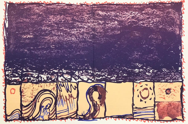 Pierre Alechinsky, Composition, Derrière le miroir, Limited Edition Lithograph