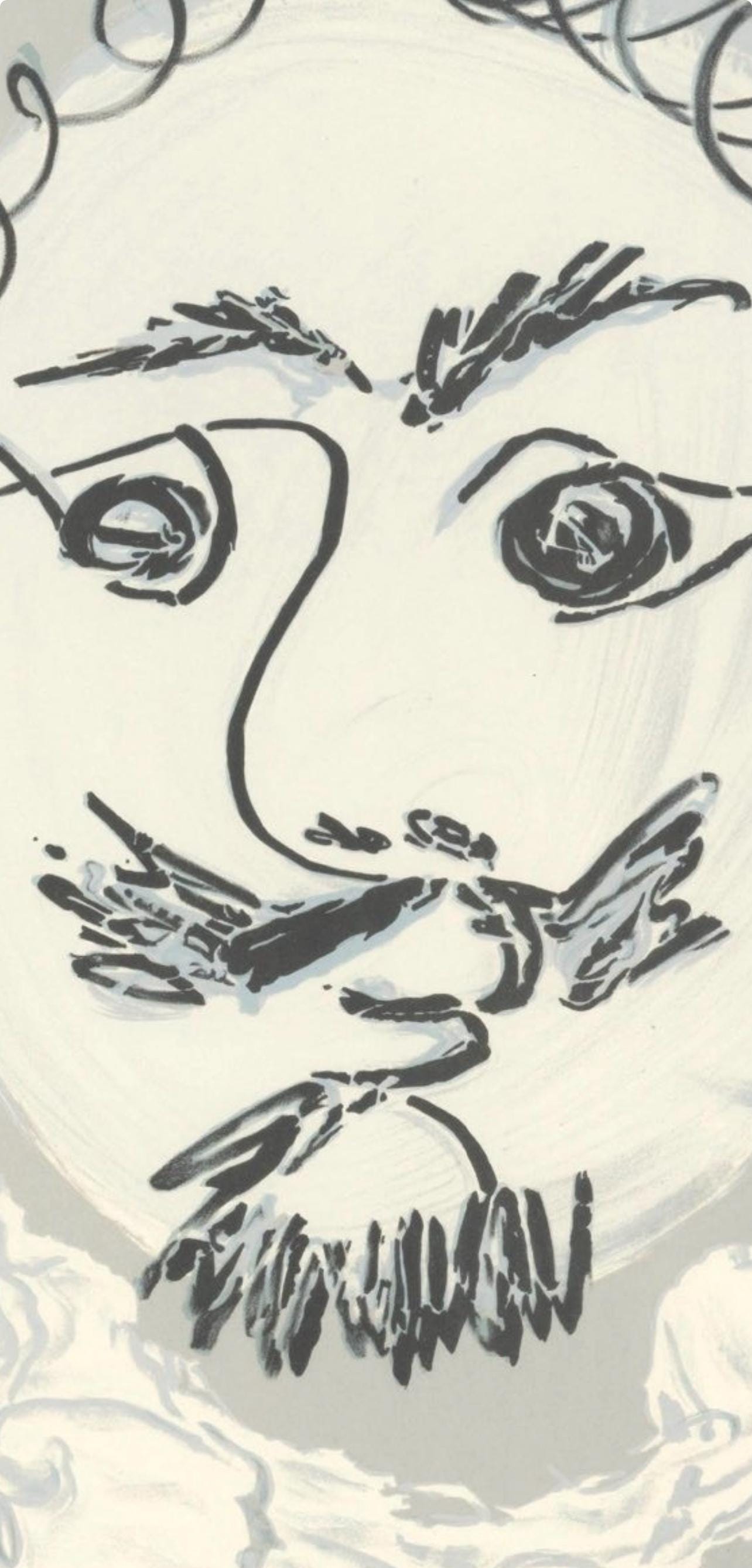 Pablo Picasso, Composition (Orozco 207-261), Vingt-Neuf Portraits Imaginaires, Limited Edition Lithograph