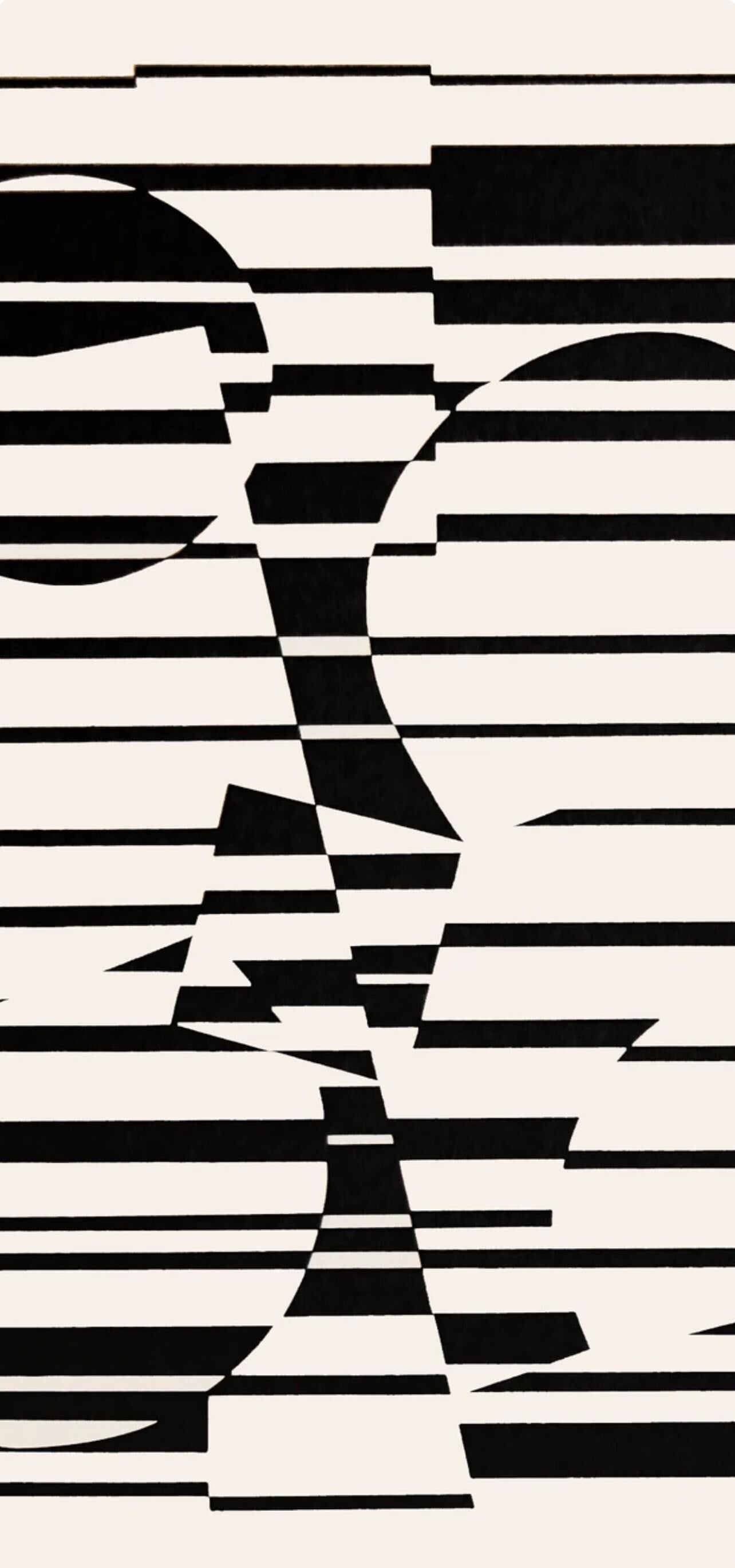 Victor Vasarely, Composition, Linéaires, Limited Edition Héliogravure
