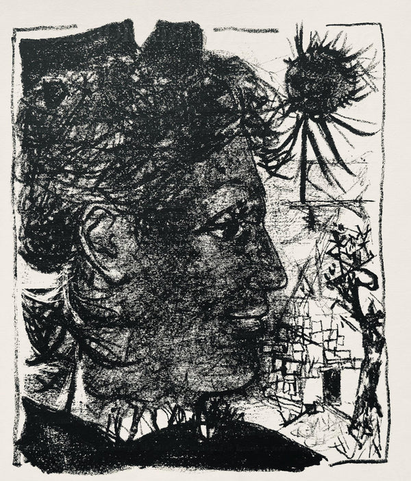 André Marchand, Composition, pierre ã feu provence noire, Limited Edition Lithograph