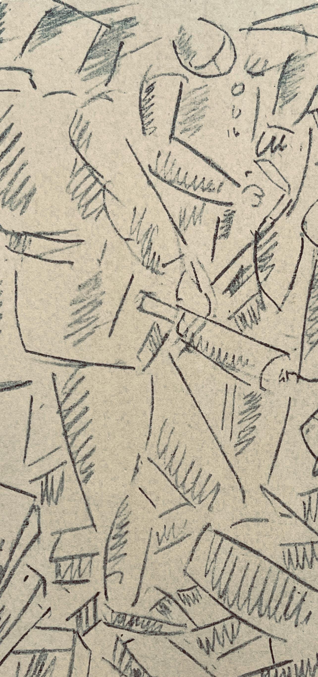Fernand Léger, Les Foreurs, Fernand Léger, Dessins de Guerre, Limited Edition Lithograph