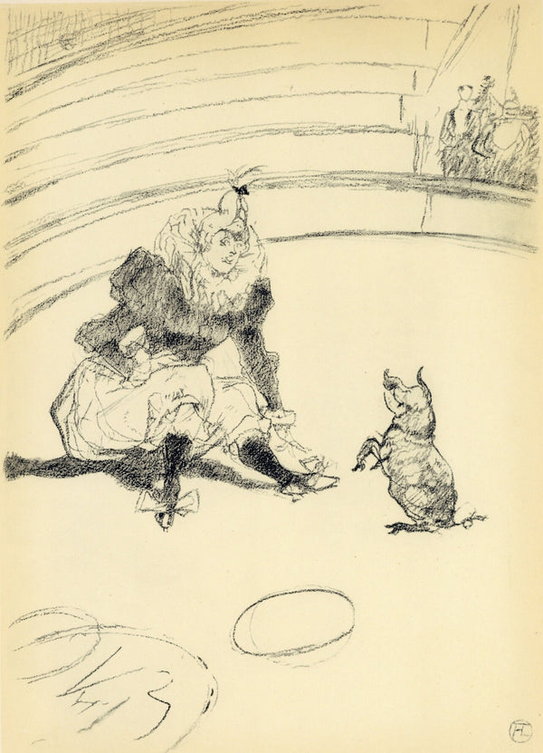 Henri de Toulouse-Lautrec, Clownesse et cochon, The Circus by Toulouse-Lautrec, Limited Edition Lithograph