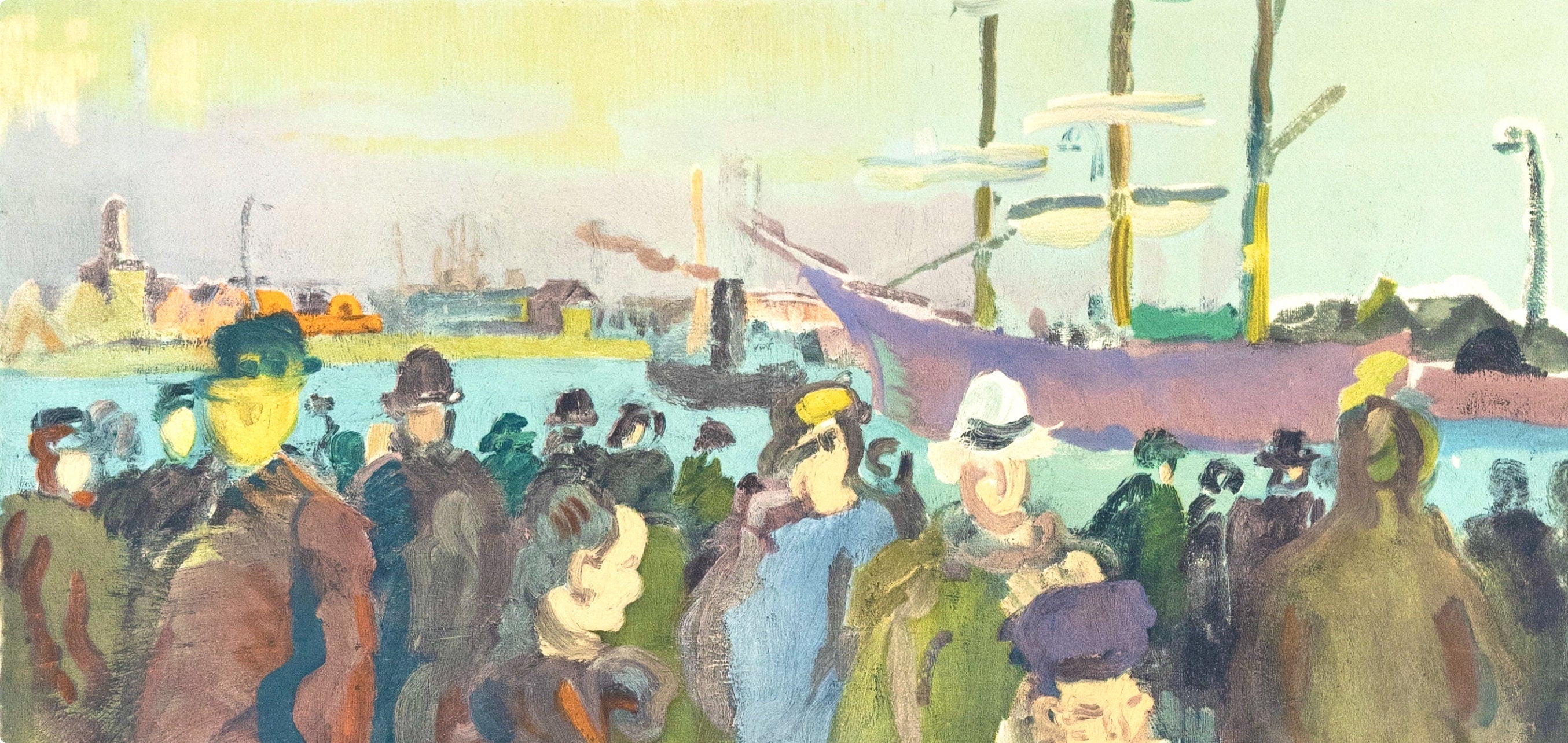 Raoul Dufy, Quai a Rouen, Raoul Dufy, Collection Pierre Lévy, Limited Edition Lithograph