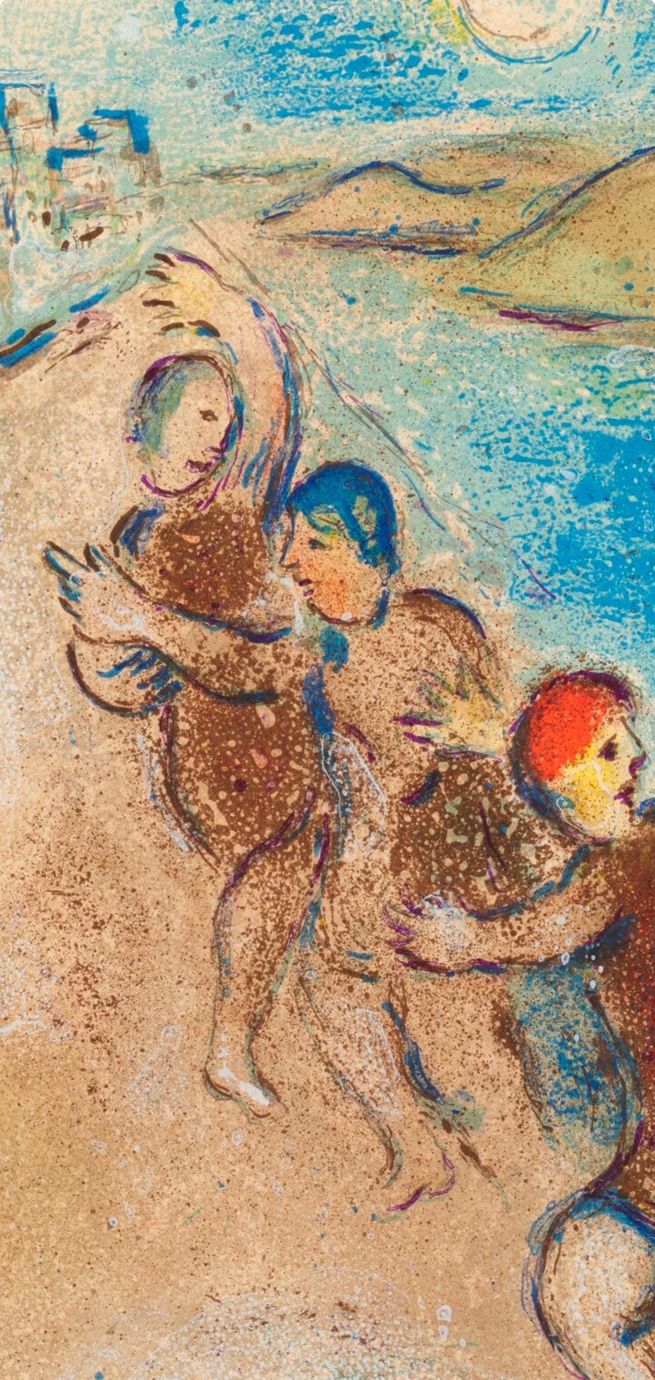 Marc Chagall, Les jeunes gens de Méthymne, Daphnis et Chloé, Limited Edition Héliogravure