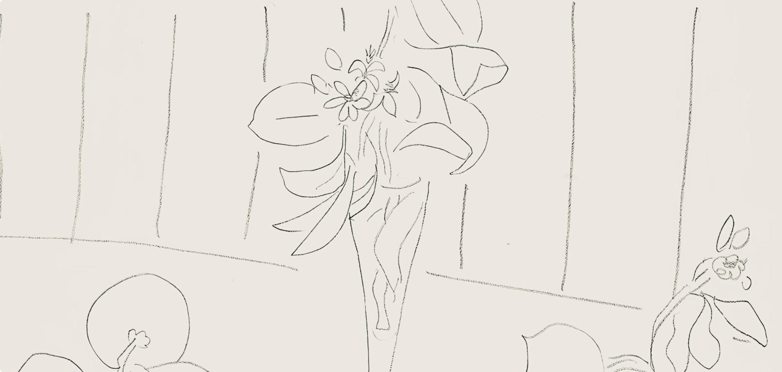 Henri Matisse, Série M, var. 5 (Duthuit 9), Henri Matisse, Dessins, Thèmes et variations, Limited Edition Lithograph