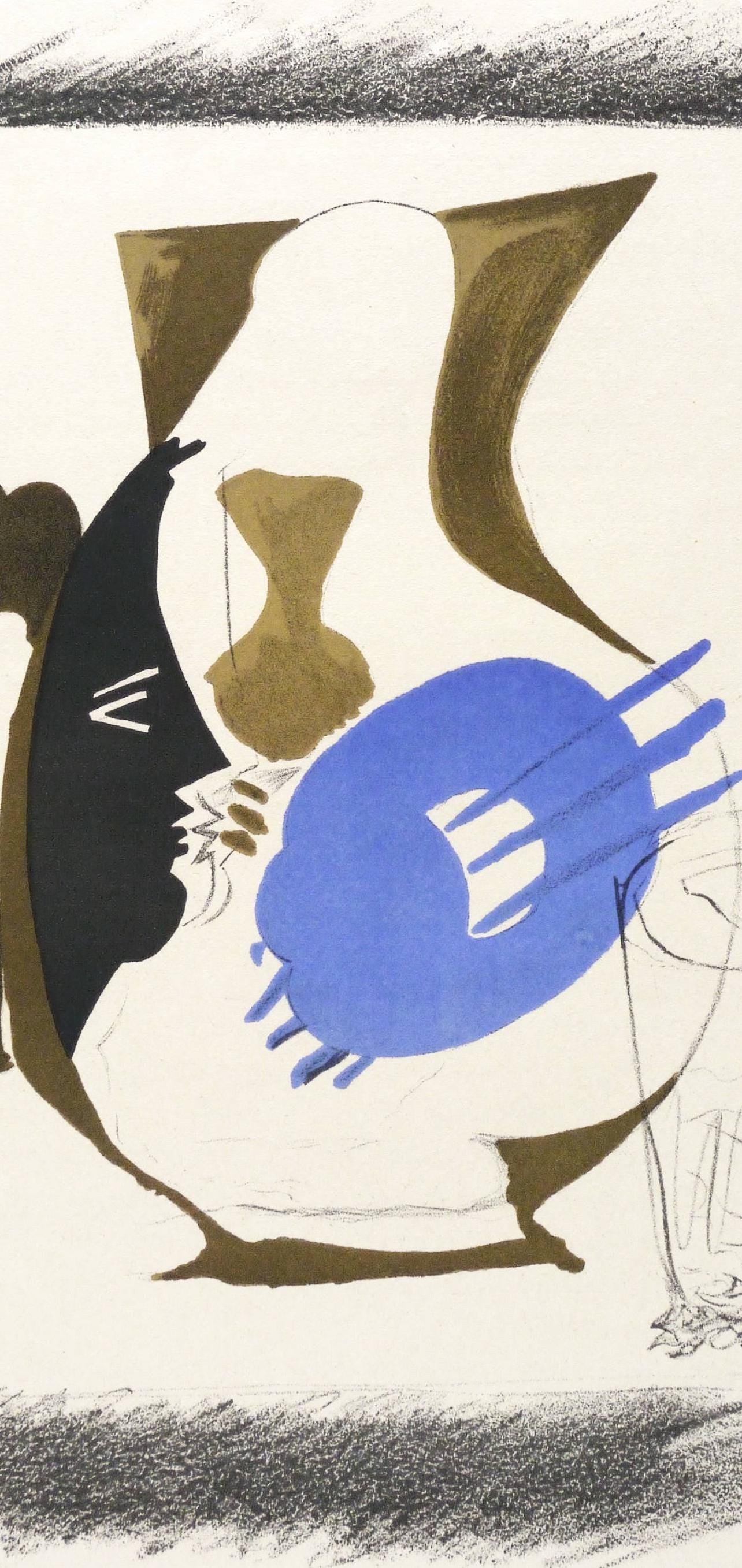 Georges Braque, Verre et pichet, Derrière le miroir, Limited Edition Lithograph