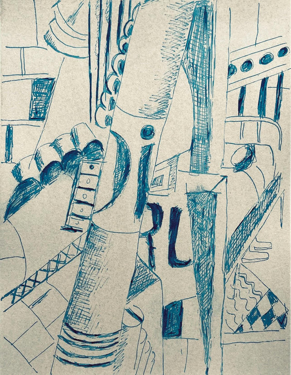 Fernand Léger, Intérieur d'Hôpital, Fernand Léger, Dessins de Guerre, Limited Edition Lithograph