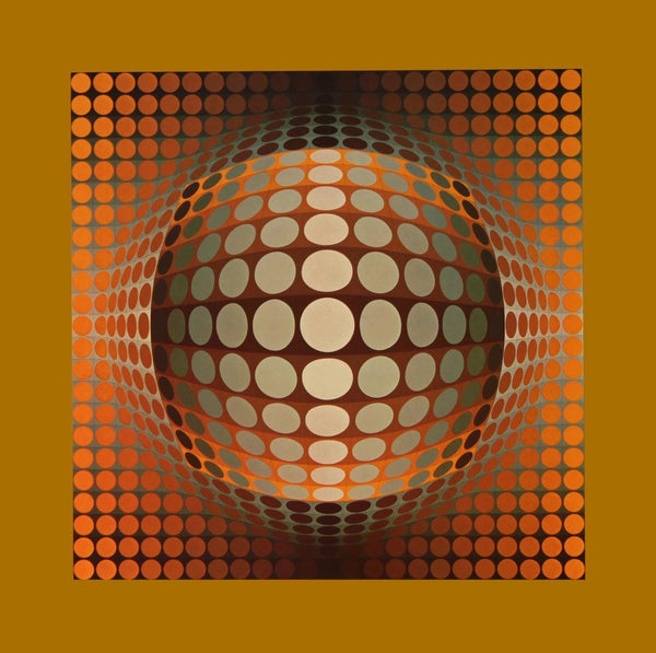 Victor Vasarely, Composition, Damier, Limited Edition Héliogravure