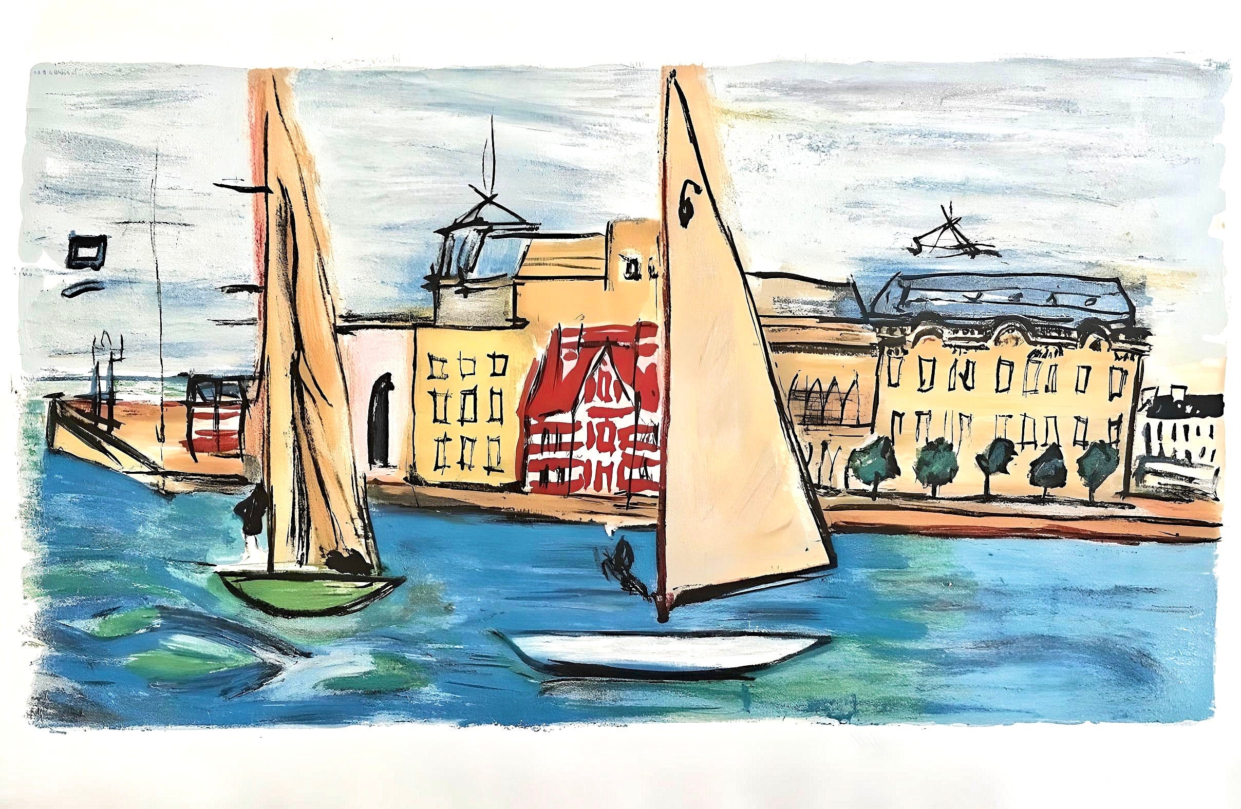 Raoul Dufy, Composition, Les Côtes Normandes, Limited Edition Lithograph