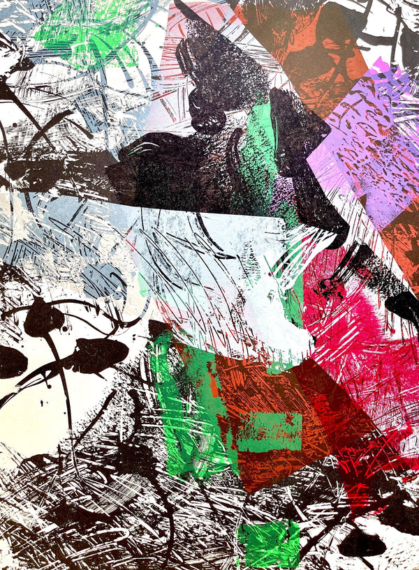 Jean-Paul Riopelle, Composition, Derrière le miroir, Limited Edition Lithograph