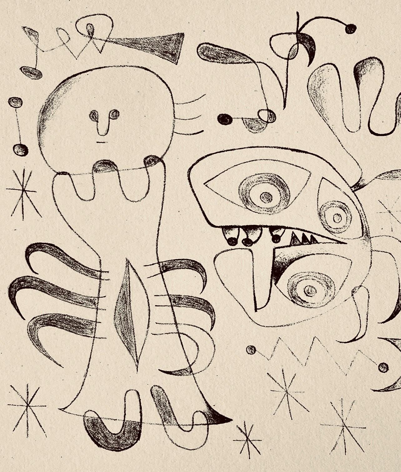 Joan Miró, Composition, The Prints of Joan Miro, Limited Edition Etching