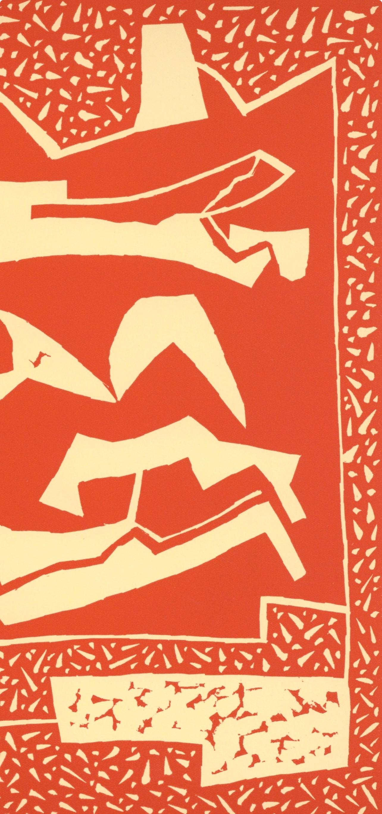 Alberto Magnelli, Composition, XXe siècle, Limited Edition Linocut