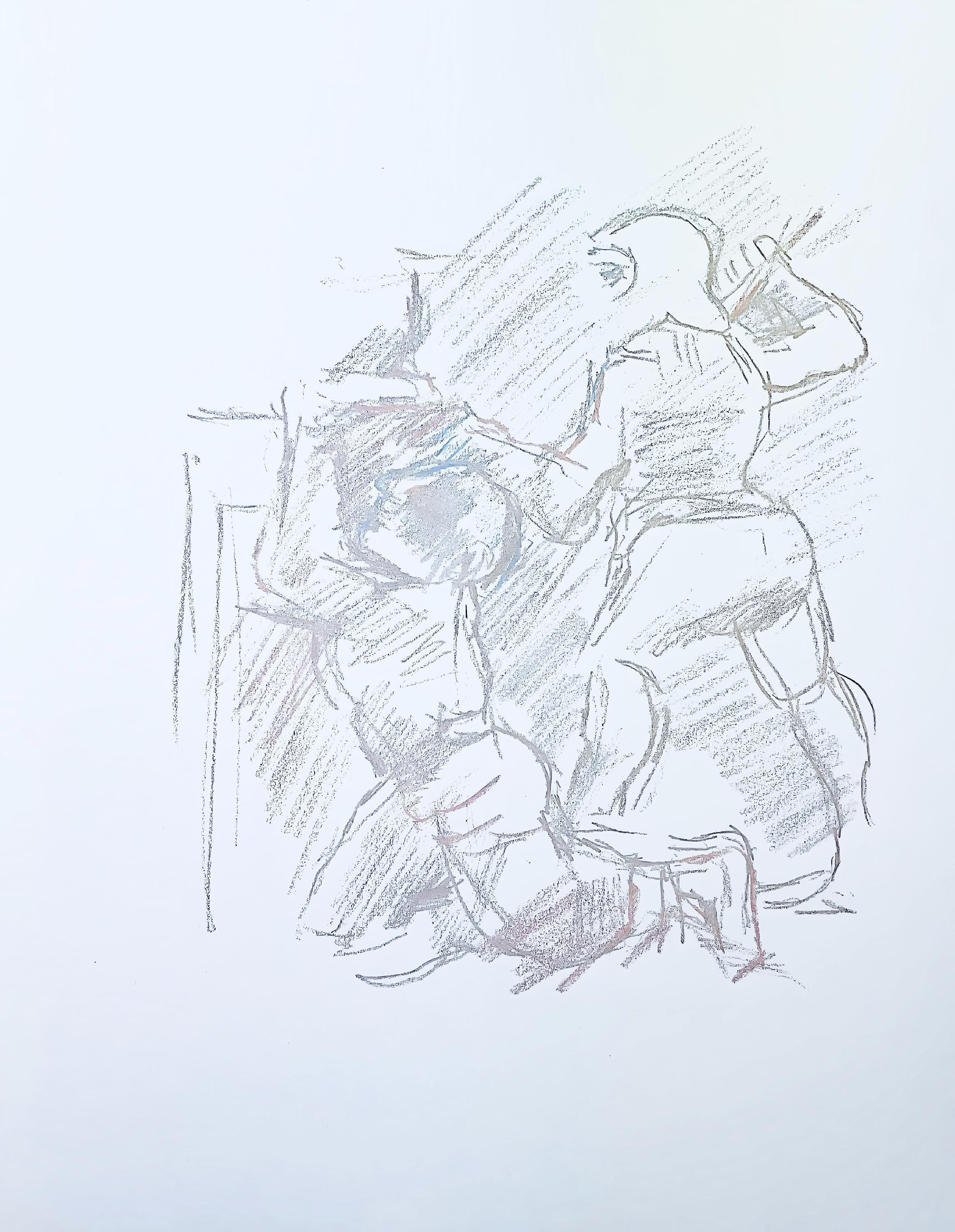 Oskar Kokoschka, Composition, Skizzenbuch der Italienischen Reise 1963, Limited Edition Lithograph