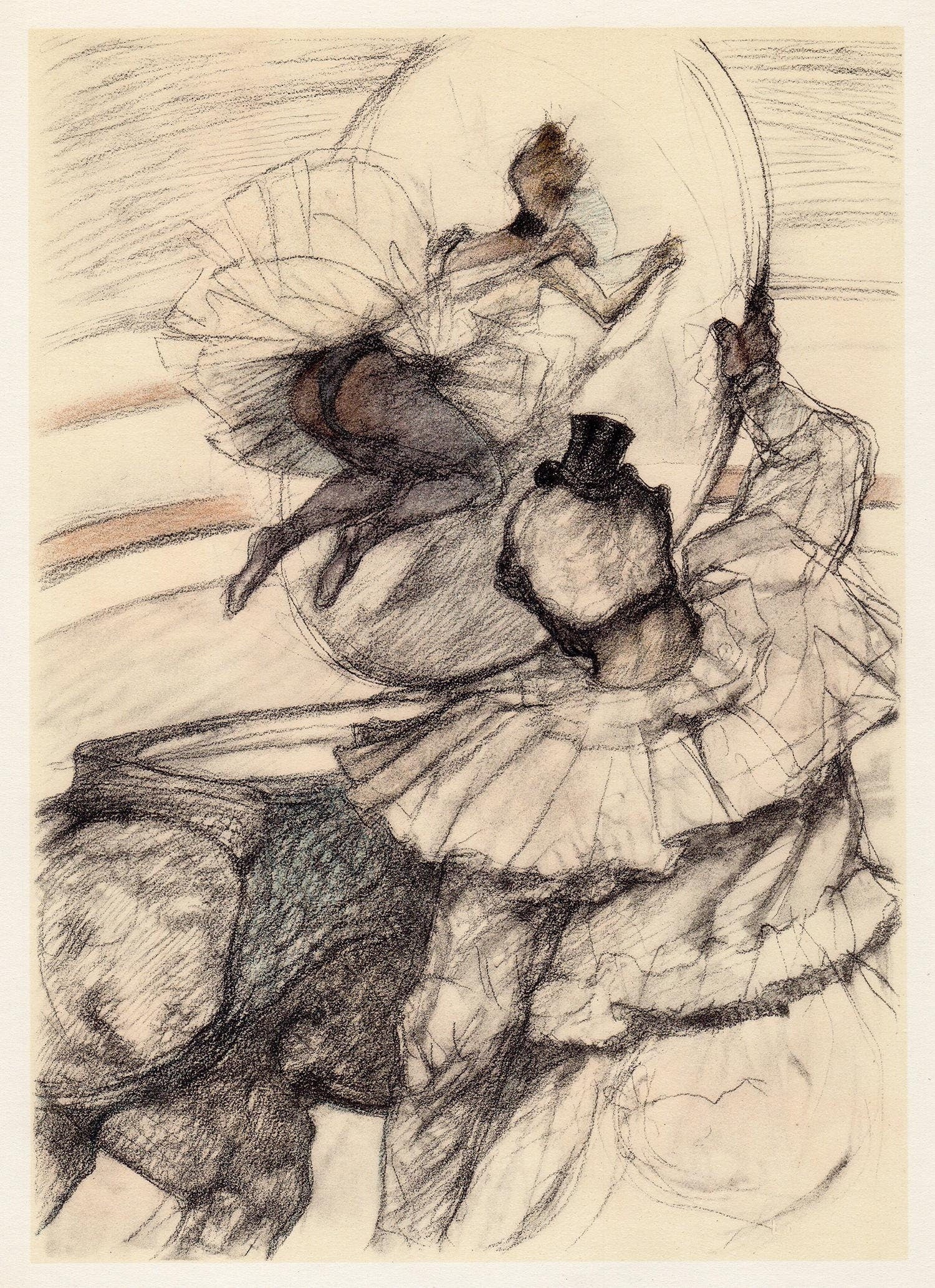 Henri de Toulouse-Lautrec, Travail de panneau, The Circus by Toulouse-Lautrec, Limited Edition Lithograph