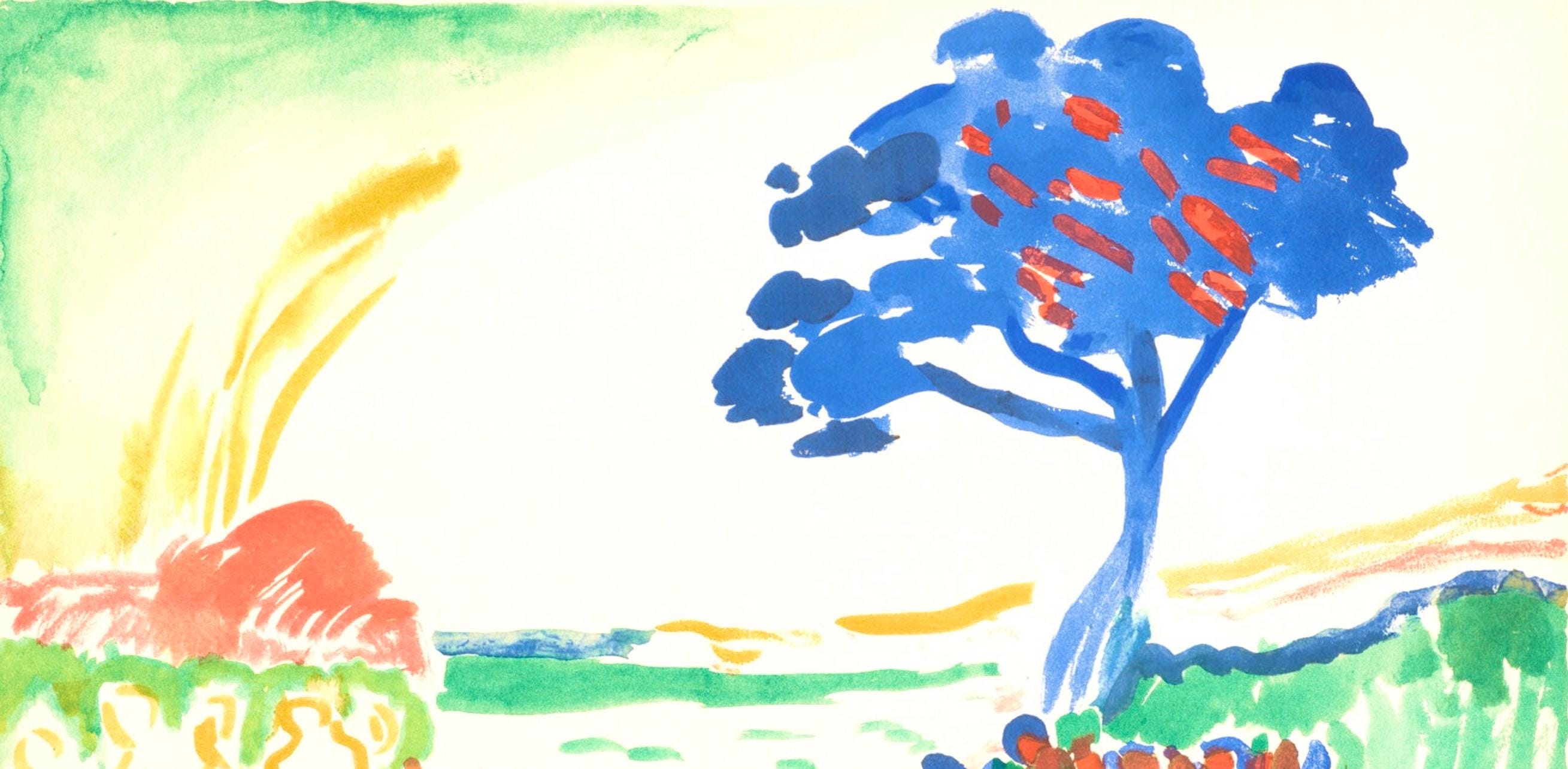 André Derain, Paysage de l'Arbre Bleu, Douze Contemporains, Limited Edition Lithograph