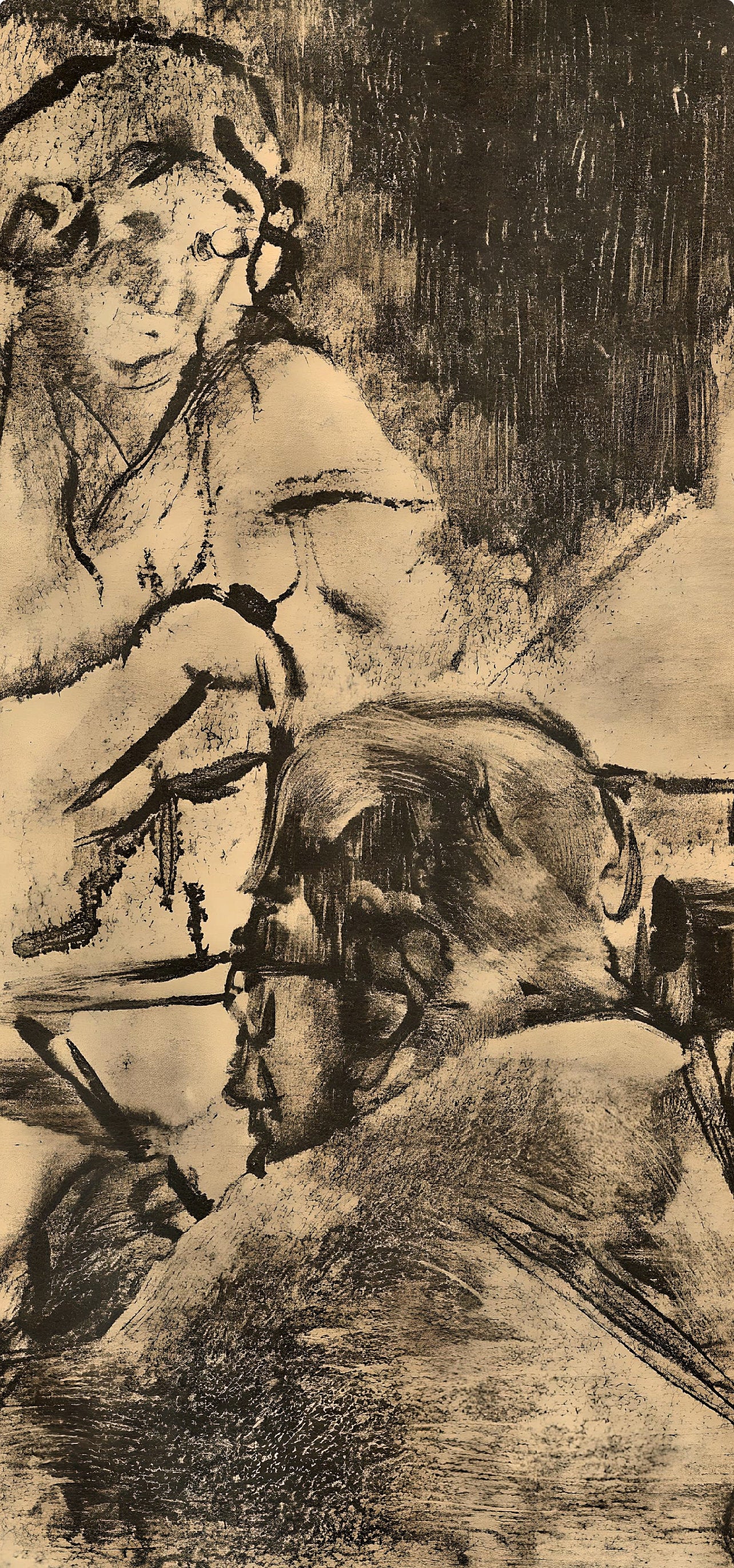 Edgar Degas, Famille Cardinal, E. Degas Monotypes, Limited Edition Monotype