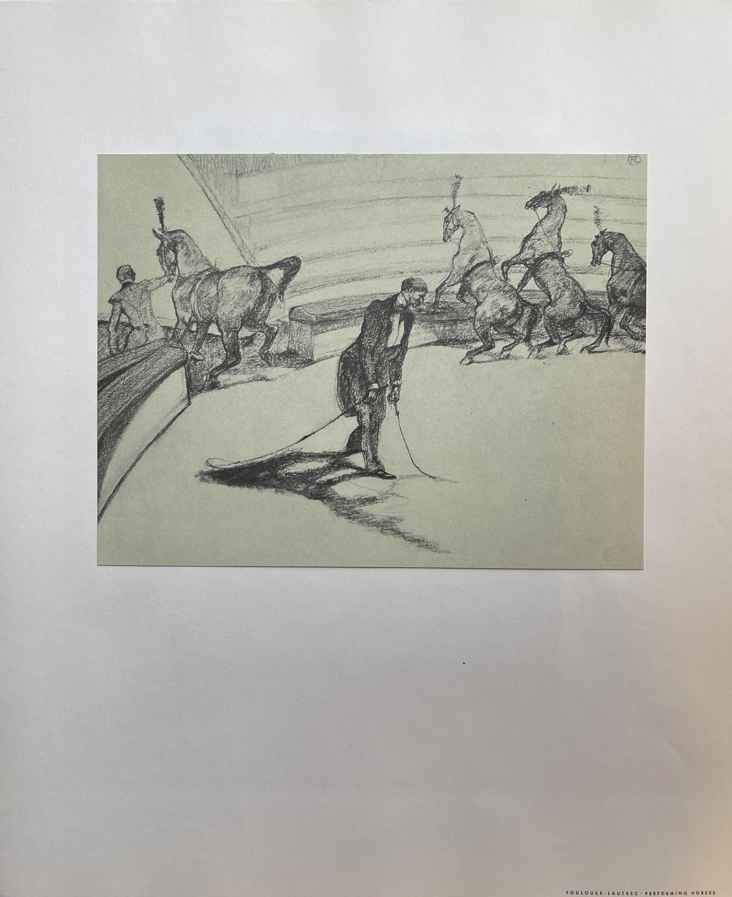 Henri de Toulouse-Lautrec, Performing Horses, Henri de Toulouse-Lautrec, At the Circus, Limited Edition Lithograph