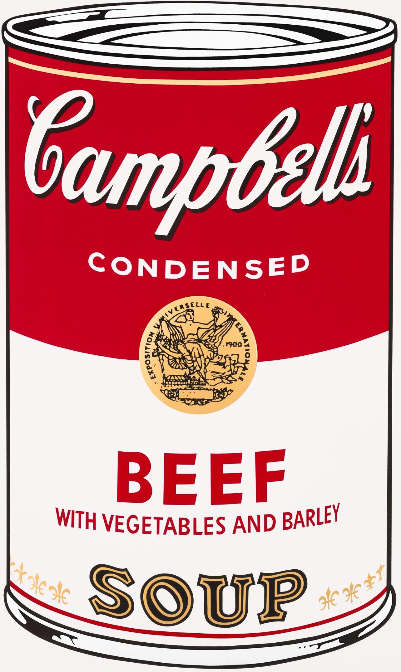 Andy Warhol, Campbell’s Soup, Beef, Official Edition, Sunday B. Morning, Silkscreen