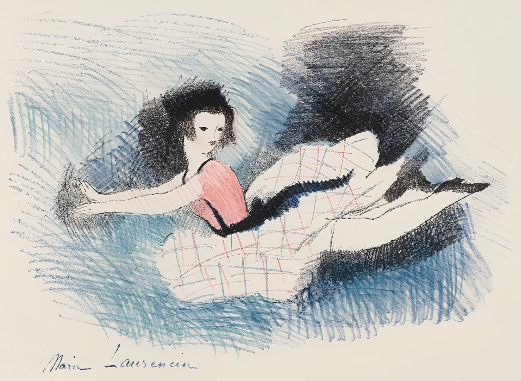 Marie Laurencin, Composition, Alice's Adventures in Wonderland, Limited Edition Lithograph